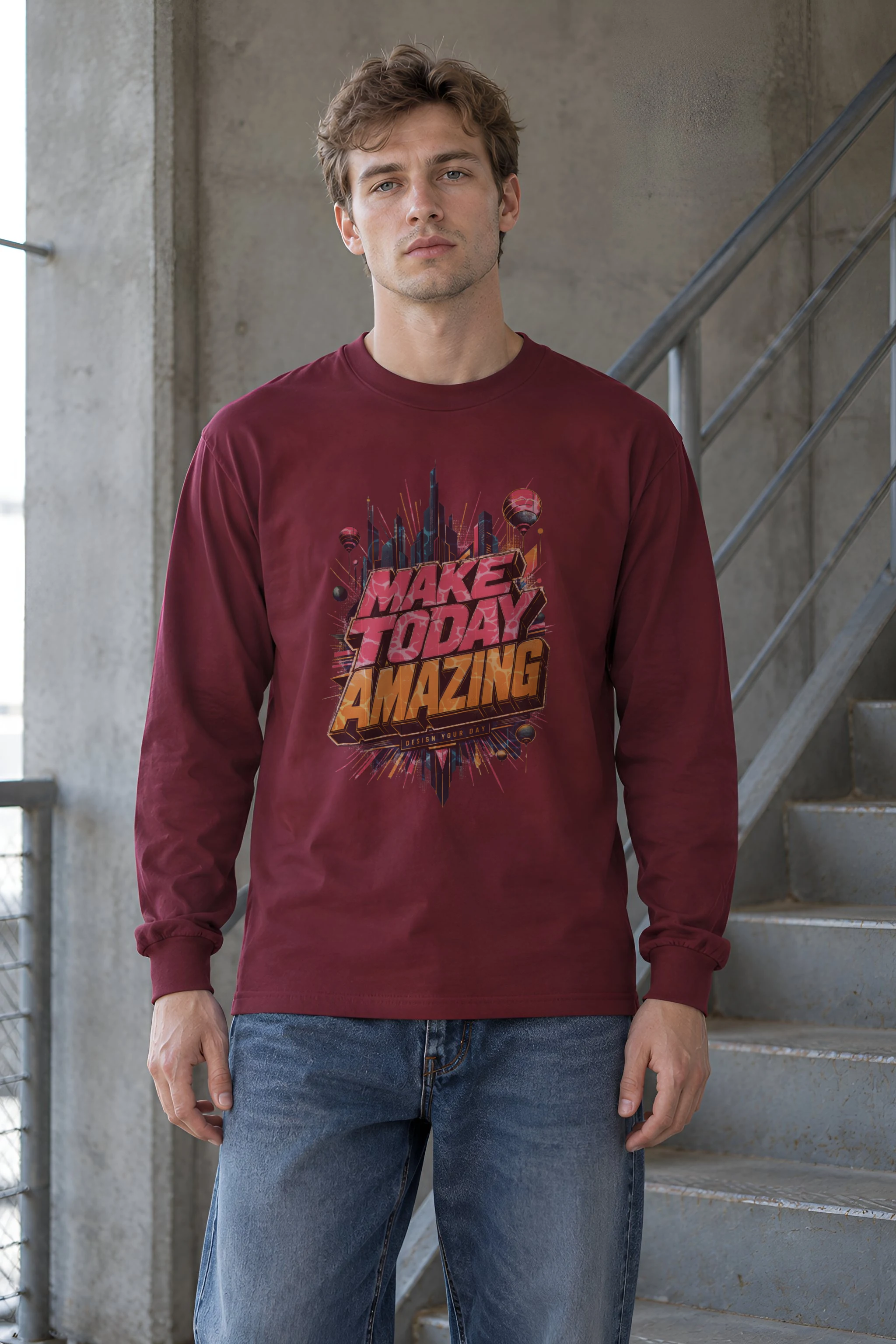 "Make Today Amazing" Unisex Longsleeve T-shirt