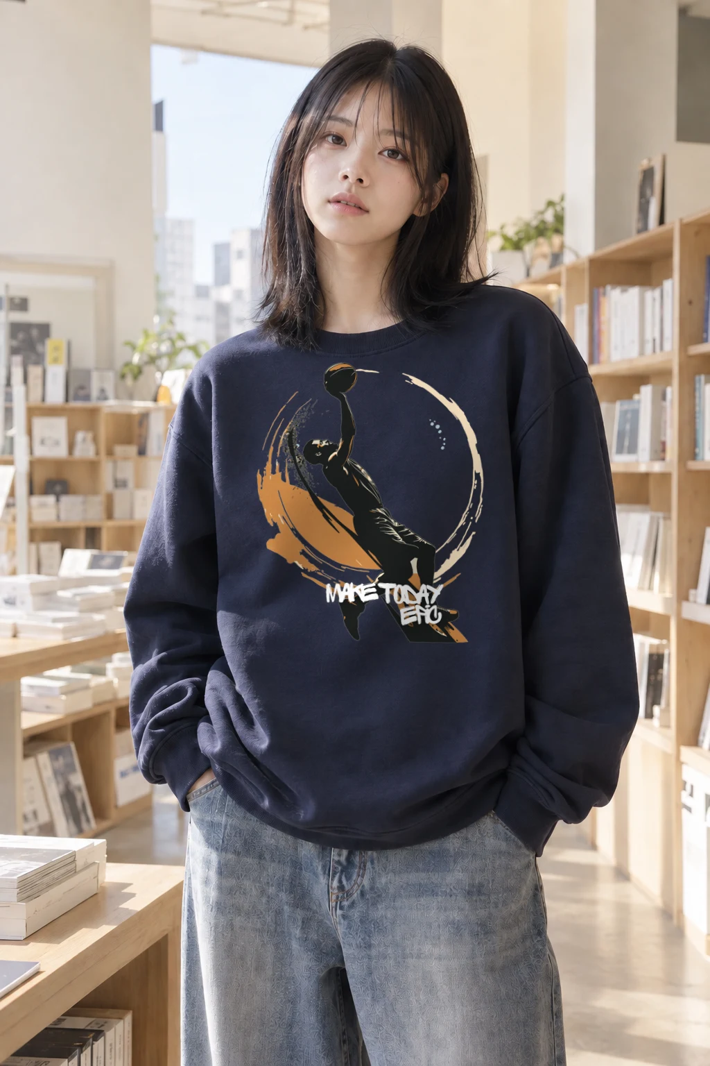 "Make Today Epic" Heavy Blend Unisex Crewneck Sweatshirt | Gildan 18000