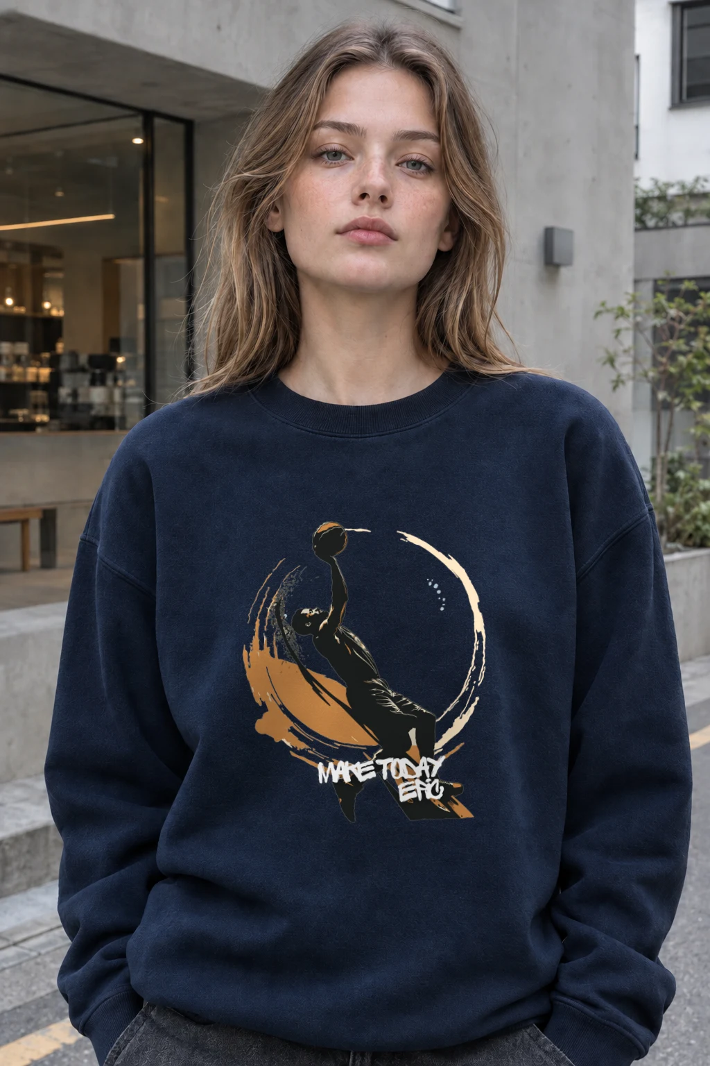 "Make Today Epic" Heavy Blend Unisex Crewneck Sweatshirt | Gildan 18000