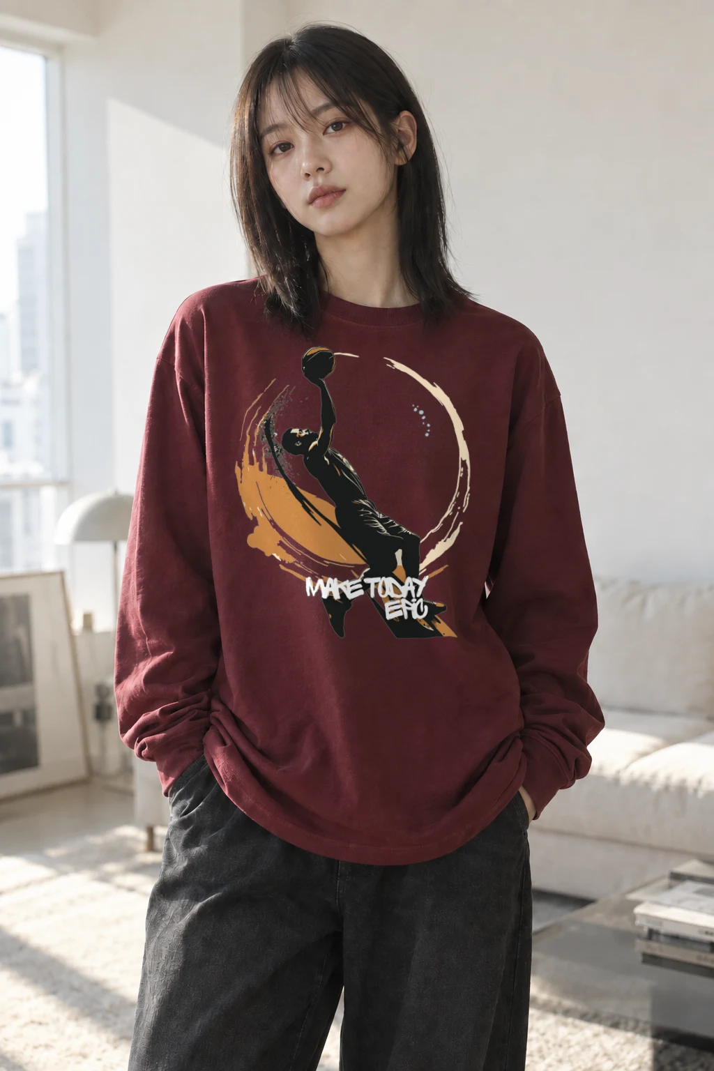 "Make Today Epic" Unisex Longsleeve T-shirt | Gildan 2400