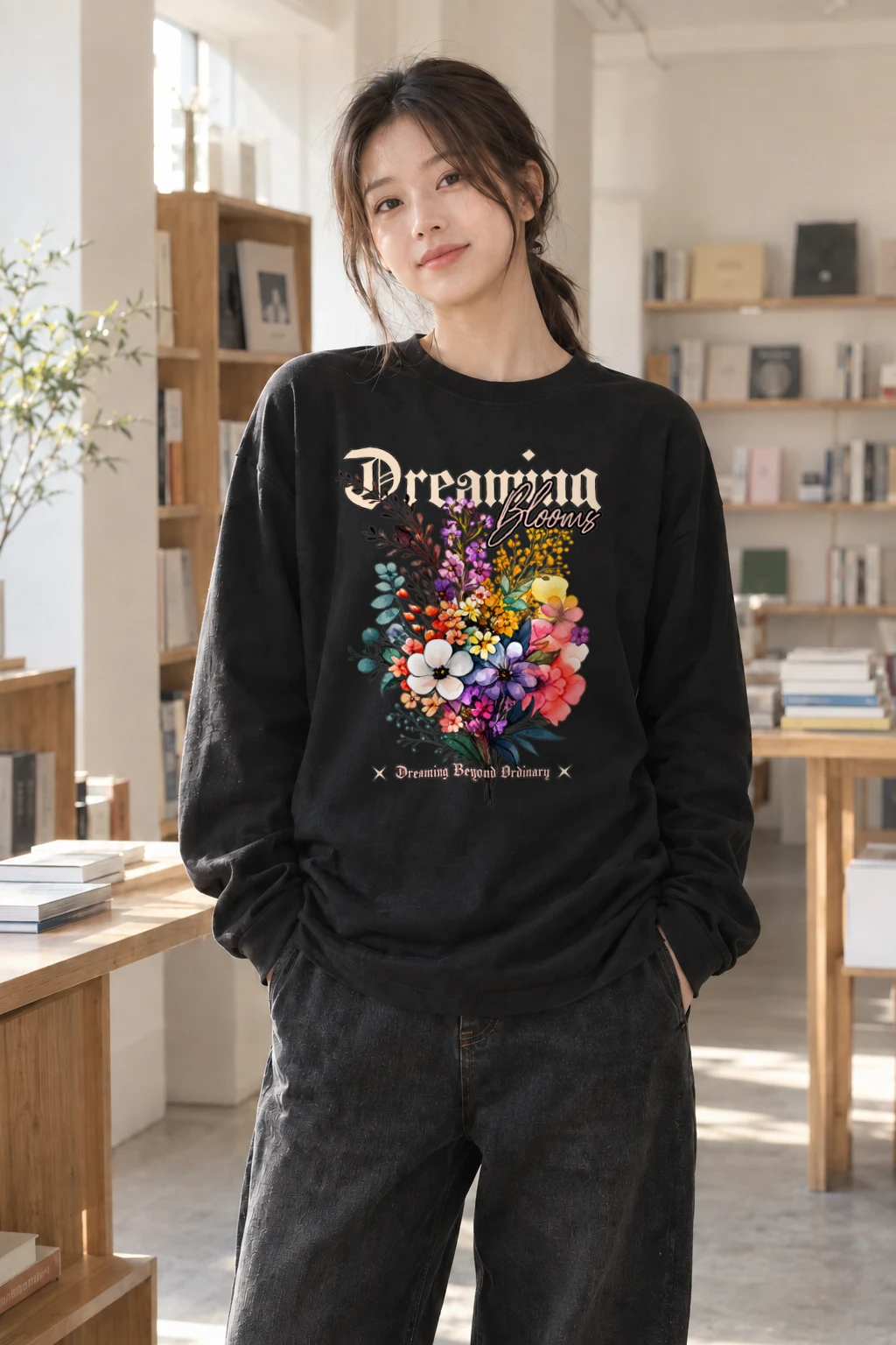 "Mamma Blooms" Unisex Longsleeve T-shirt | Gildan 2400