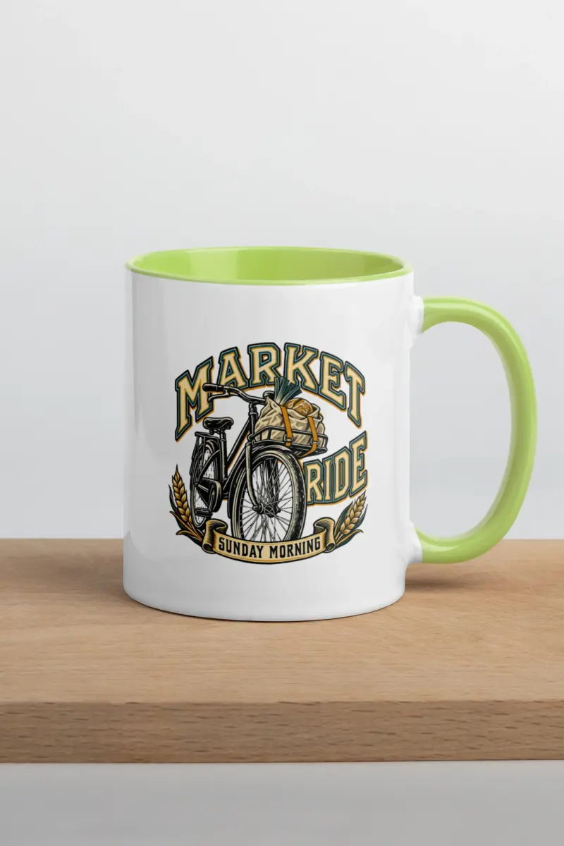 “Market Ride Sunday Morning” 11oz Ceramic Mug