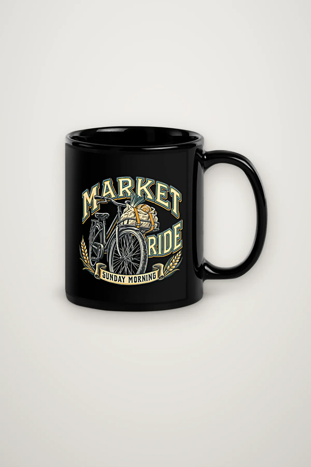 "Market Ride Sunday Morning" 11oz Ceramic Mug