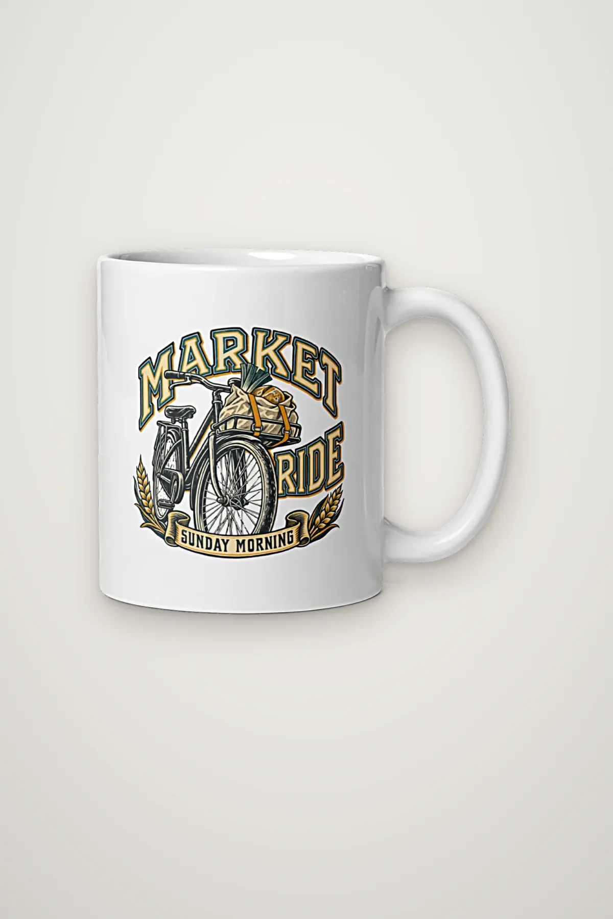 "Market Ride Sunday Morning" 11oz Ceramic Mug