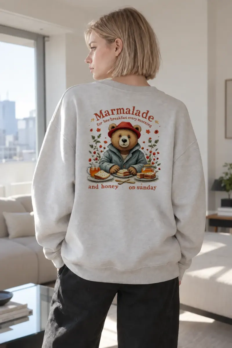 “Marmalade Bee Breakfast” Heavy Blend Unisex Crewneck Sweatshirt | Gildan 18000