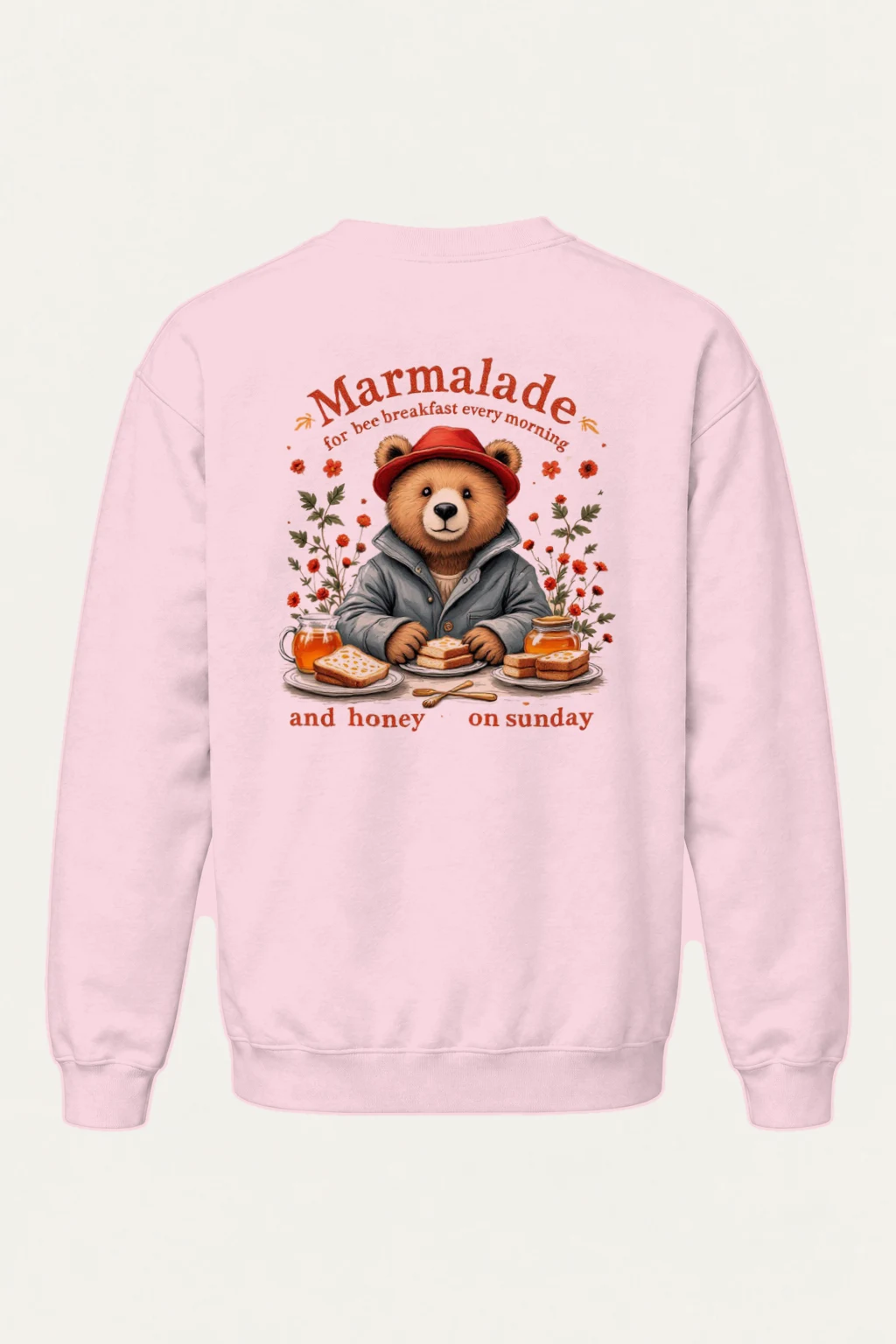 "Marmalade Bee Breakfast" Heavy Blend Unisex Crewneck Sweatshirt | Gildan 18000