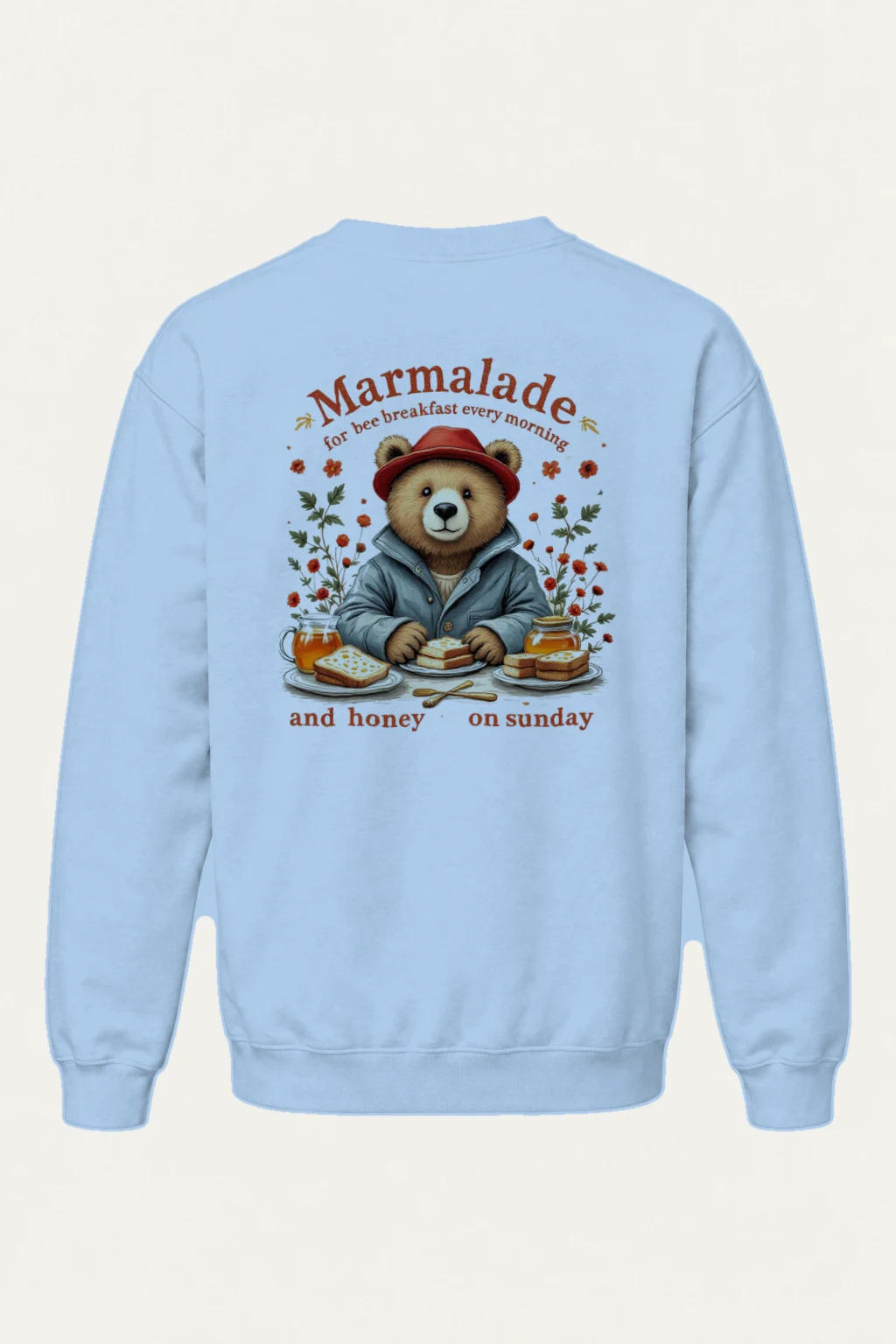 "Marmalade Bee Breakfast" Heavy Blend Unisex Crewneck Sweatshirt | Gildan 18000