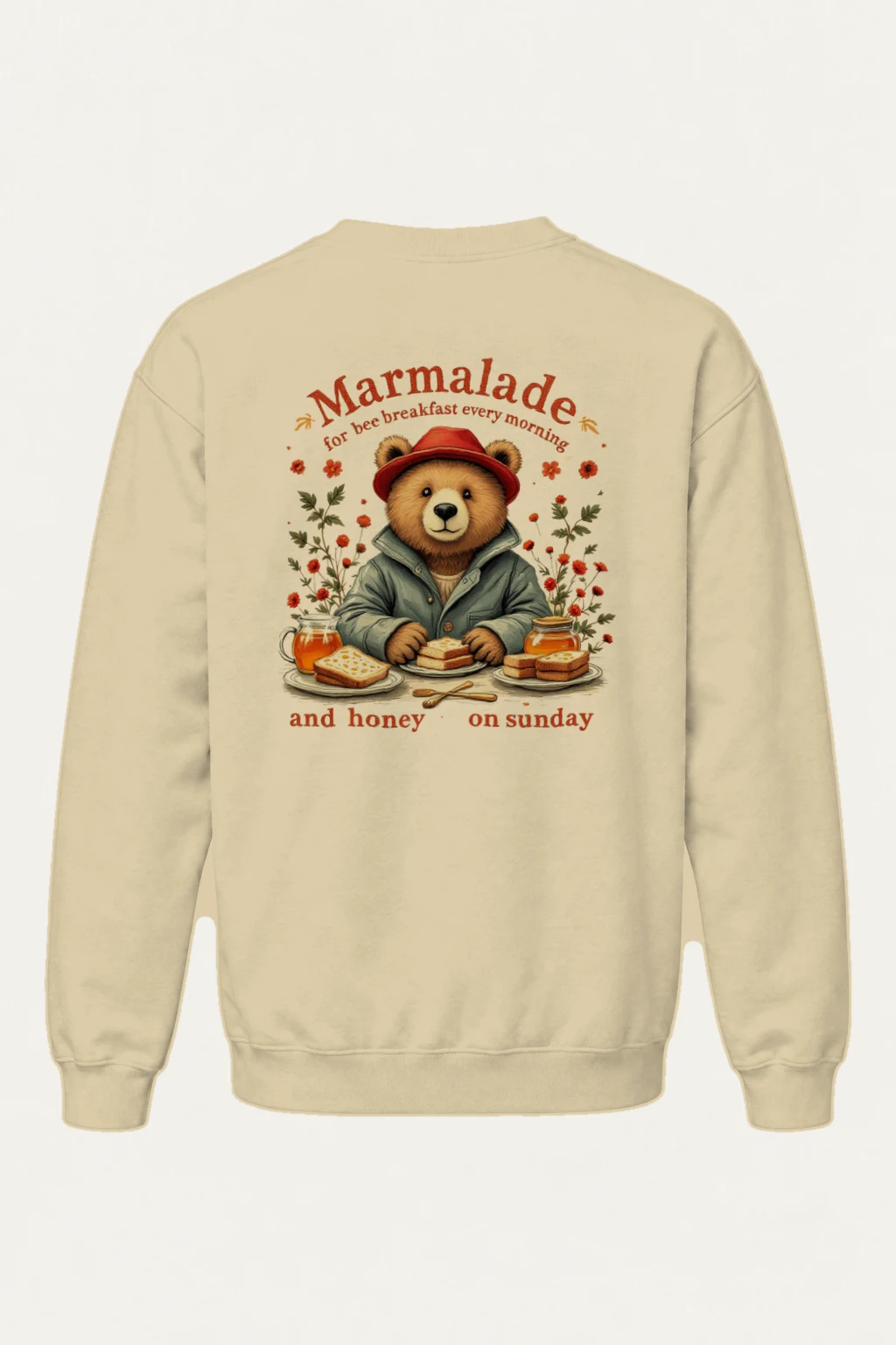 "Marmalade Bee Breakfast" Heavy Blend Unisex Crewneck Sweatshirt | Gildan 18000