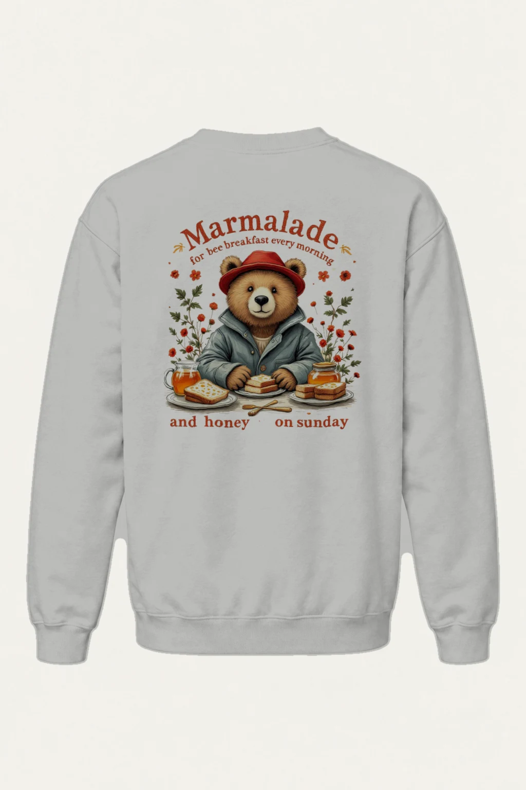 "Marmalade Bee Breakfast" Heavy Blend Unisex Crewneck Sweatshirt | Gildan 18000