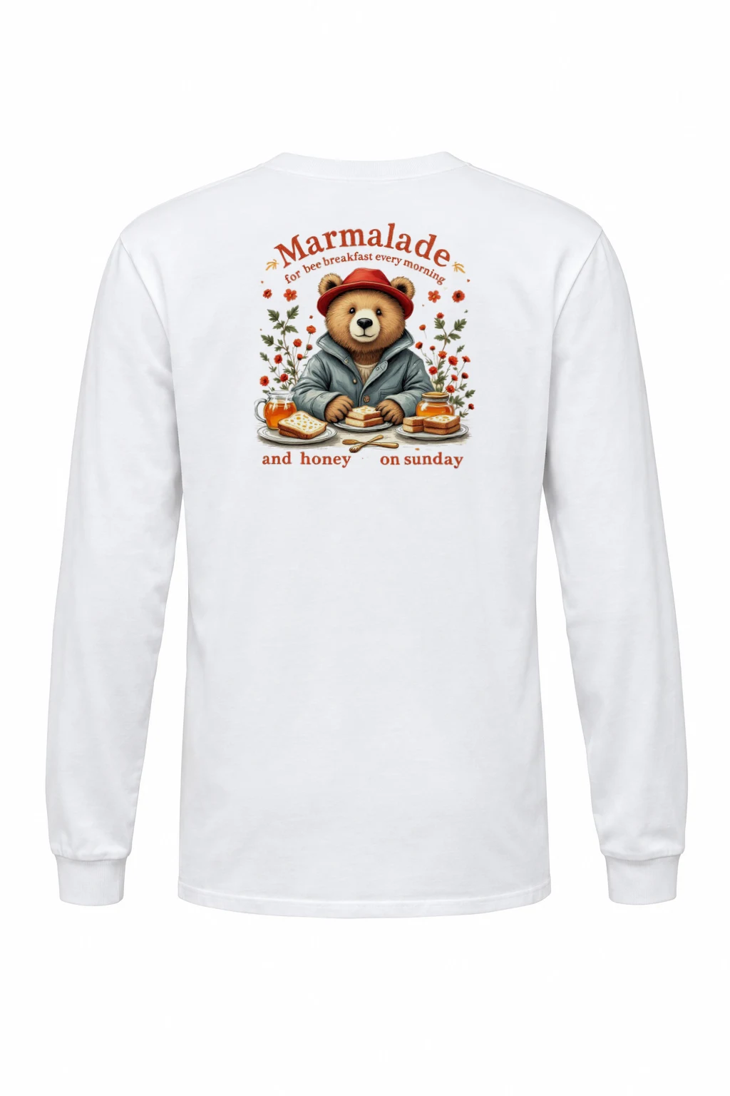 "Marmalade Breakfast Bear" Unisex Longsleeve T-shirt | Gildan 2400
