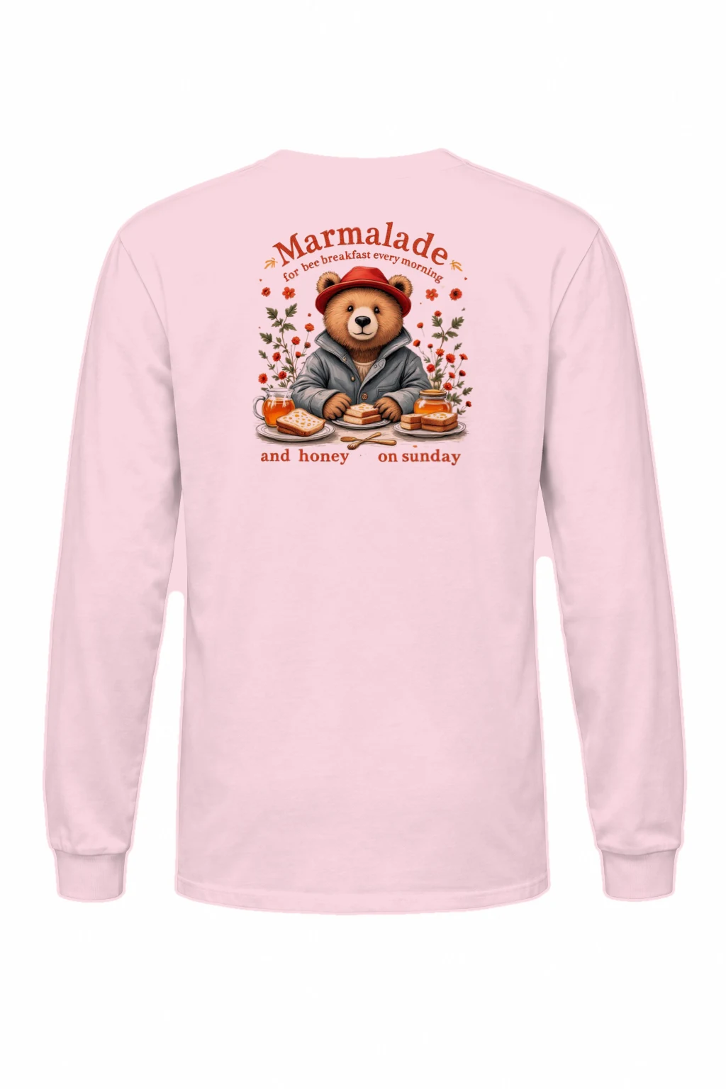 "Marmalade Breakfast Bear" Unisex Longsleeve T-shirt | Gildan 2400