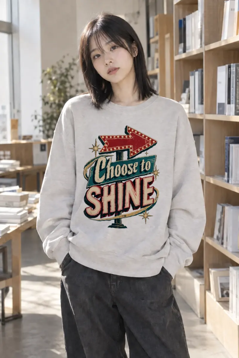 "Marquee Star Arrow" Heavy Blend Unisex Crewneck Sweatshirt | Gildan 18000