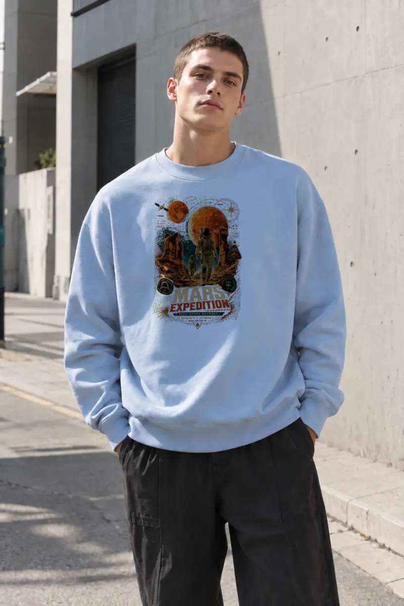 "Mars Expedition" Heavy Blend Unisex Crewneck Sweatshirt | Gildan 18000