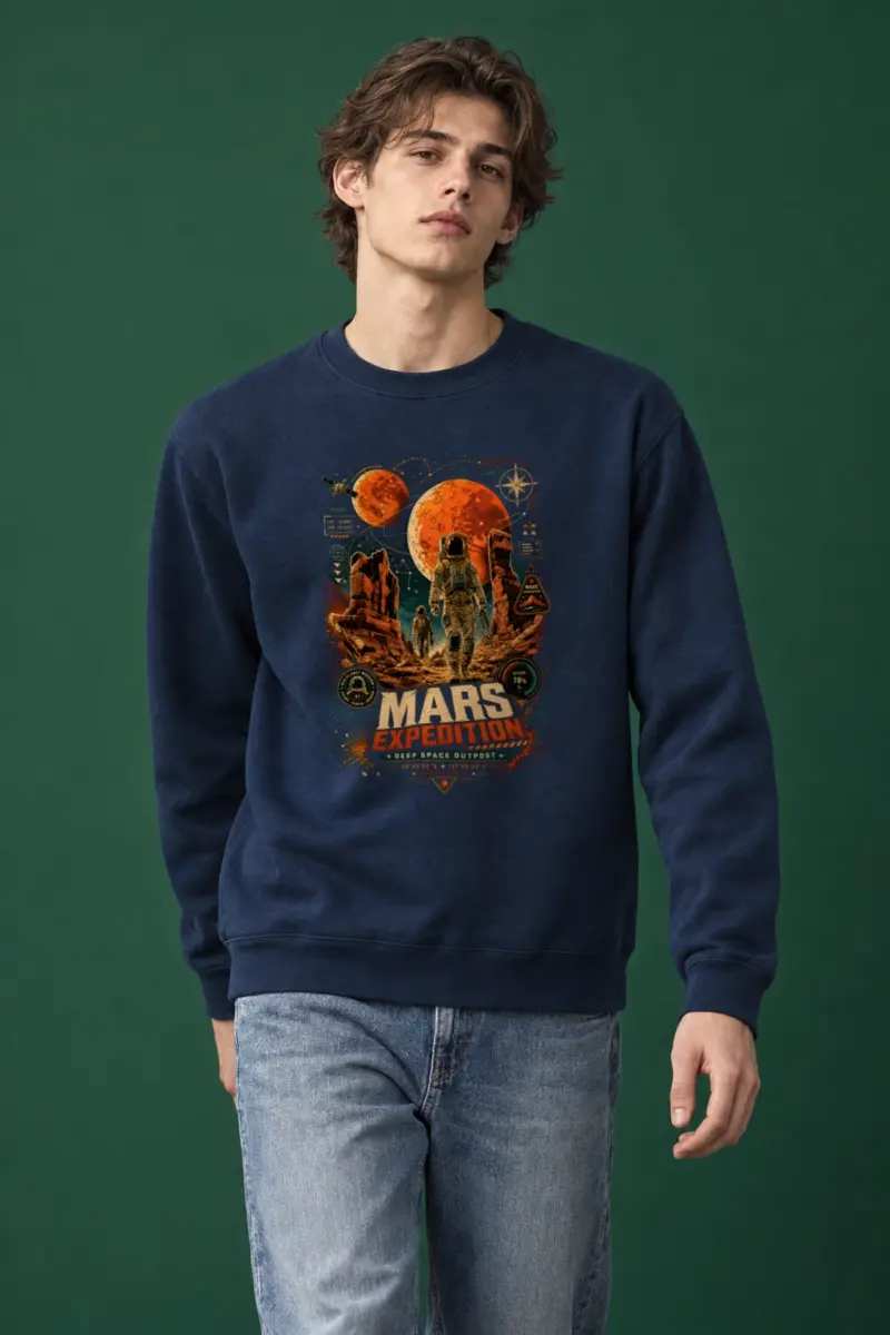 "Mars Expedition" Heavy Blend Unisex Crewneck Sweatshirt
