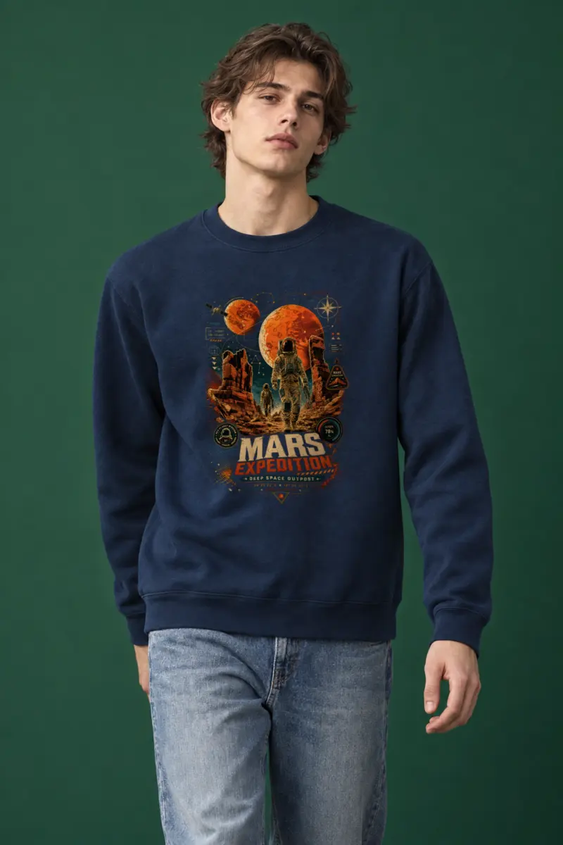 "Mars Expedition" Heavy Blend Unisex Crewneck Sweatshirt