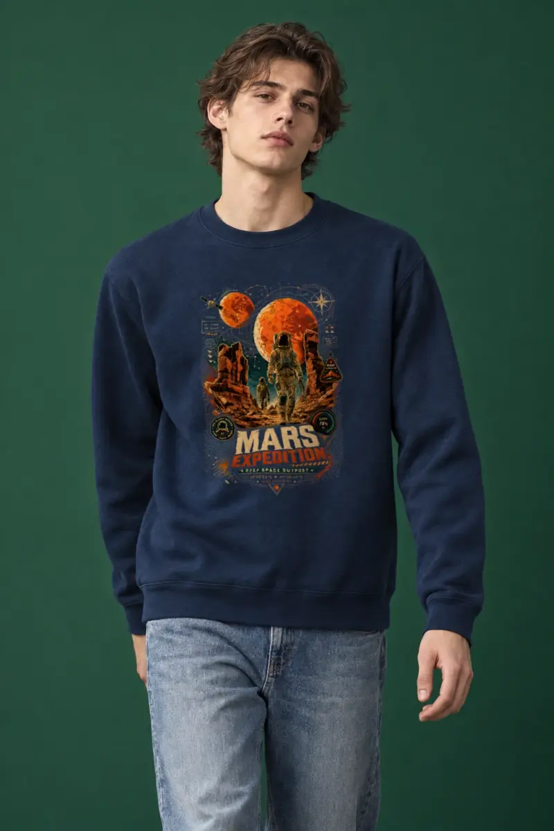 "Mars Expedition" Heavy Blend Unisex Crewneck Sweatshirt