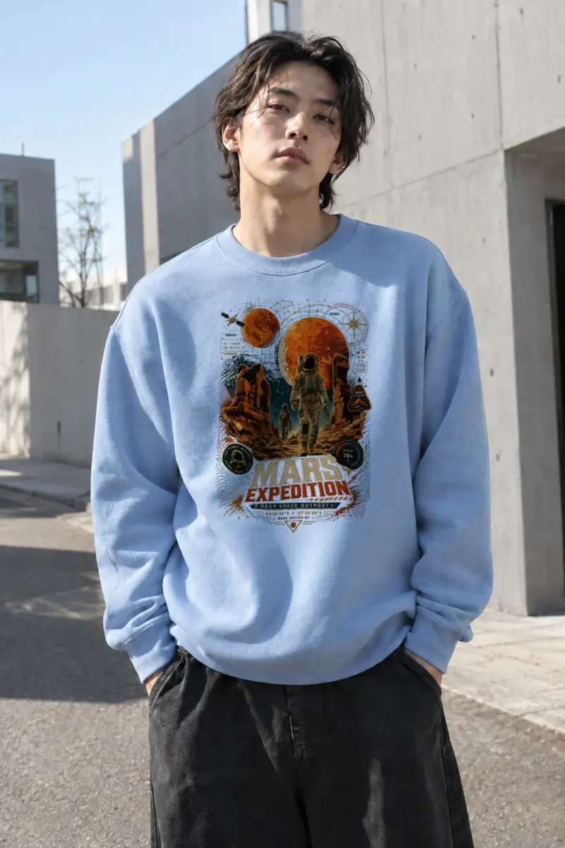 "Mars Expedition" Heavy Blend Unisex Crewneck Sweatshirt | Gildan 18000