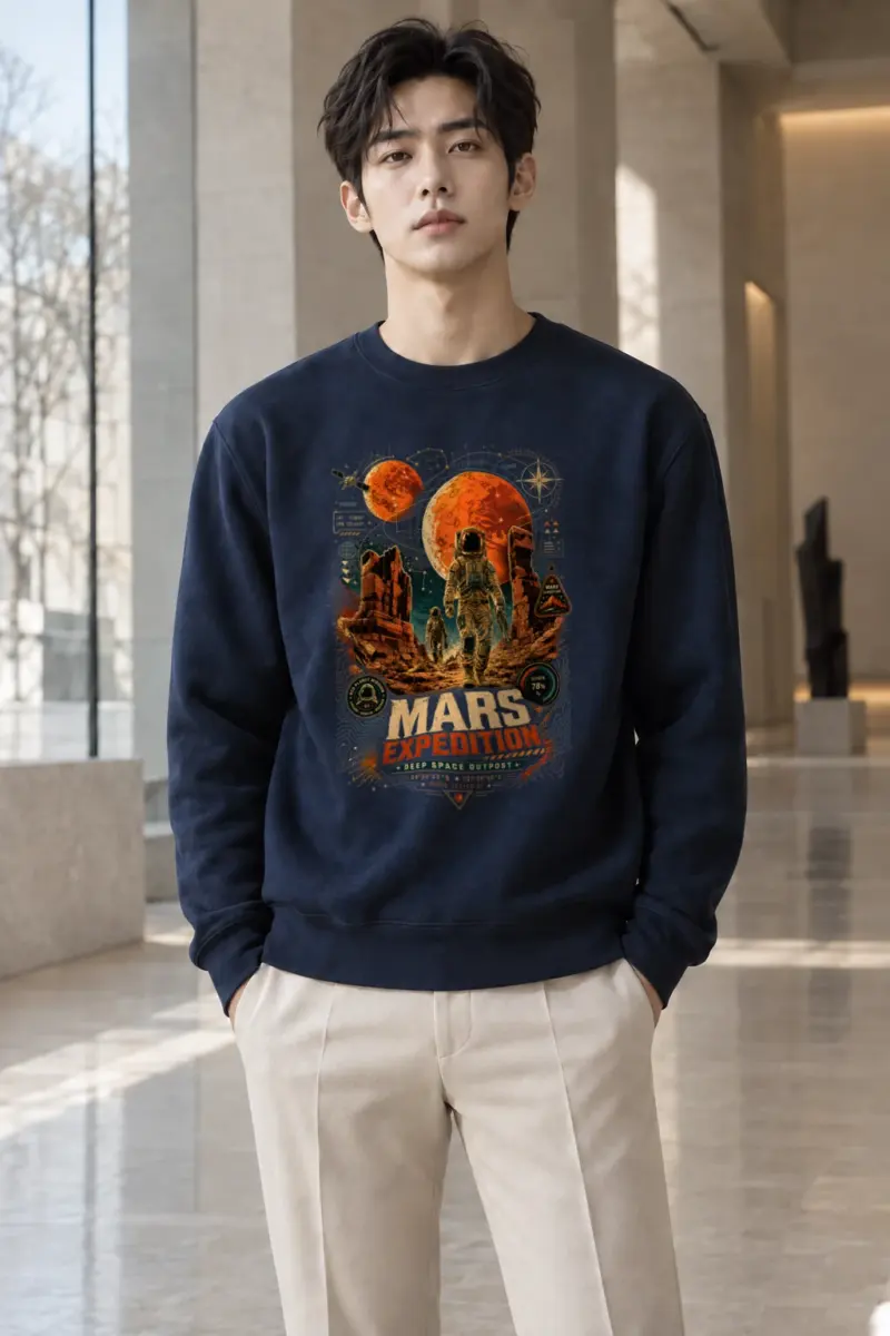 "Mars Expedition" Heavy Blend Unisex Crewneck Sweatshirt | Gildan 18000