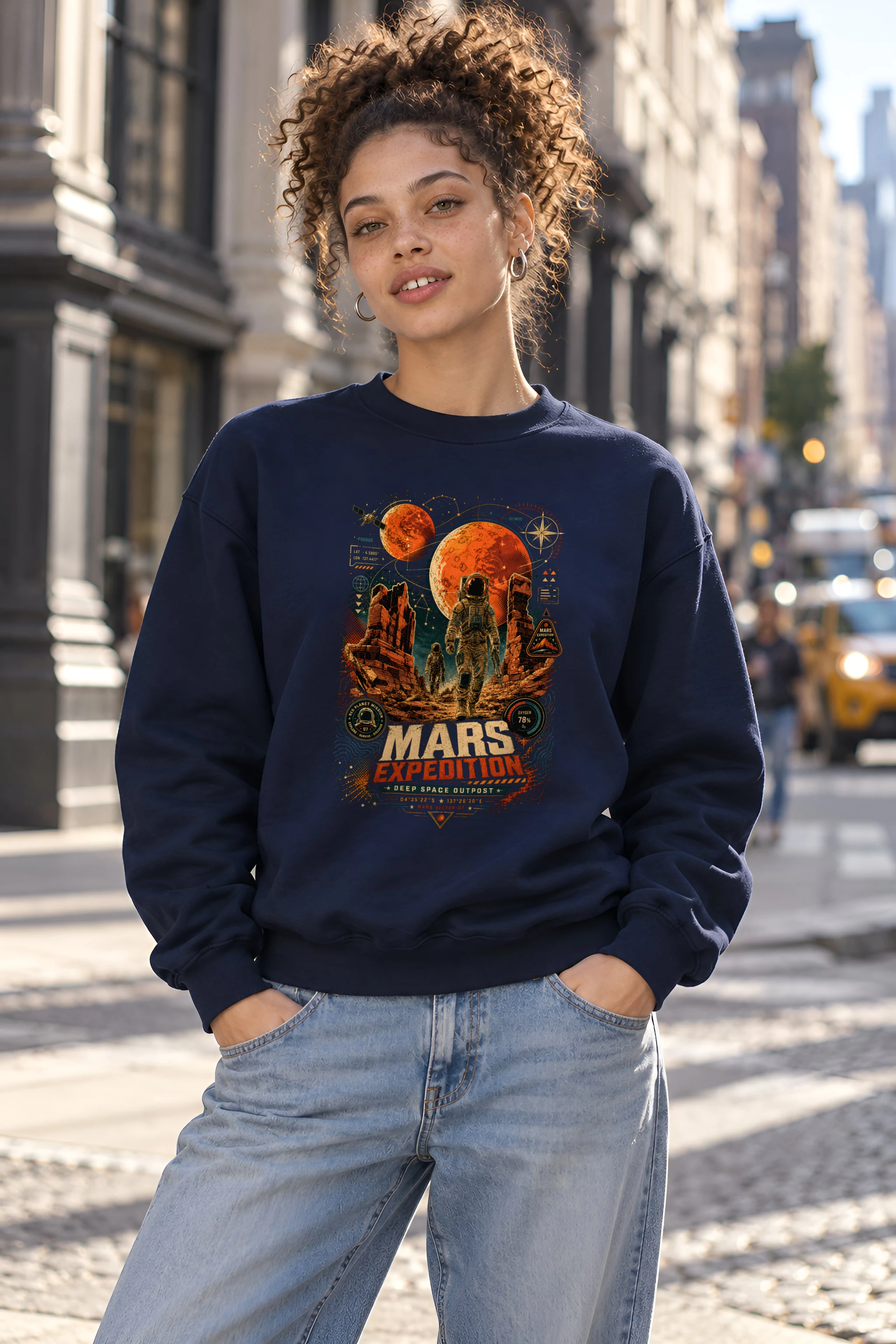 "Mars Expedition" 1 Crewneck Sweatshirt