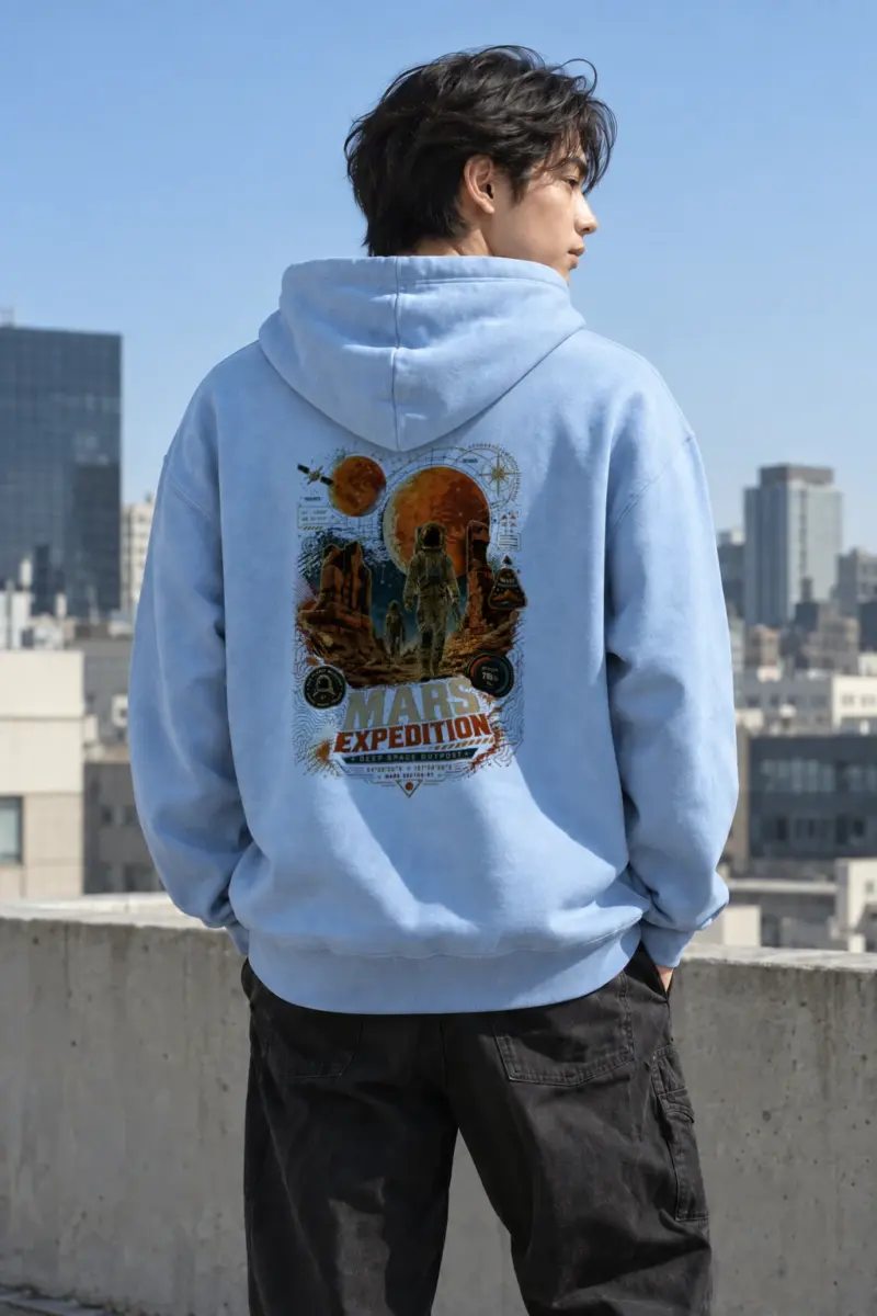 "Mars Sector 07" Heavy Blend Unisex Pullover Hoodie | Gildan 18500
