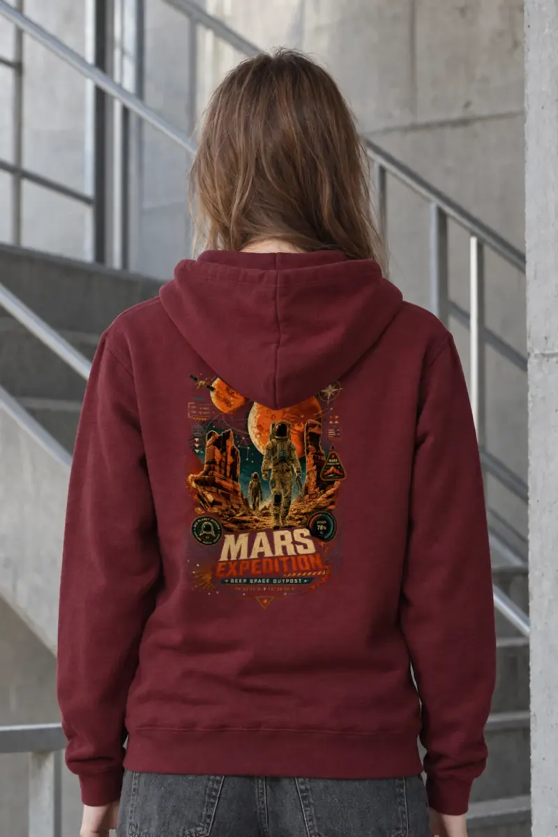"Mars Sector 07" Heavy Blend Unisex Pullover Hoodie