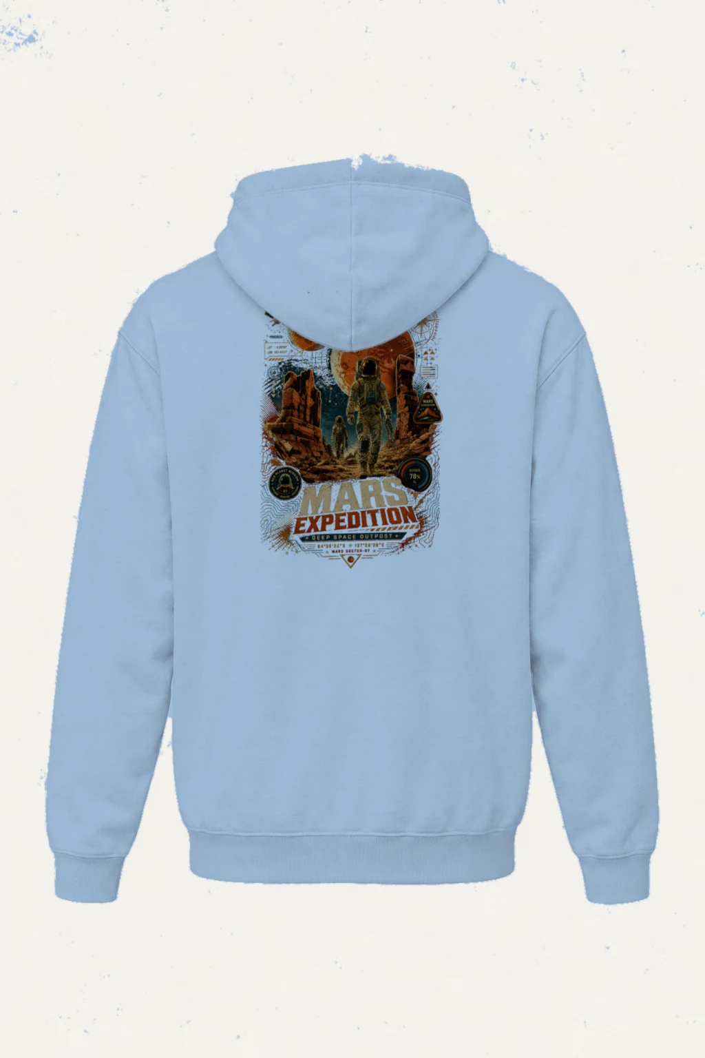 "Mars Sector 07" Heavy Blend Unisex Pullover Hoodie | Gildan 18500