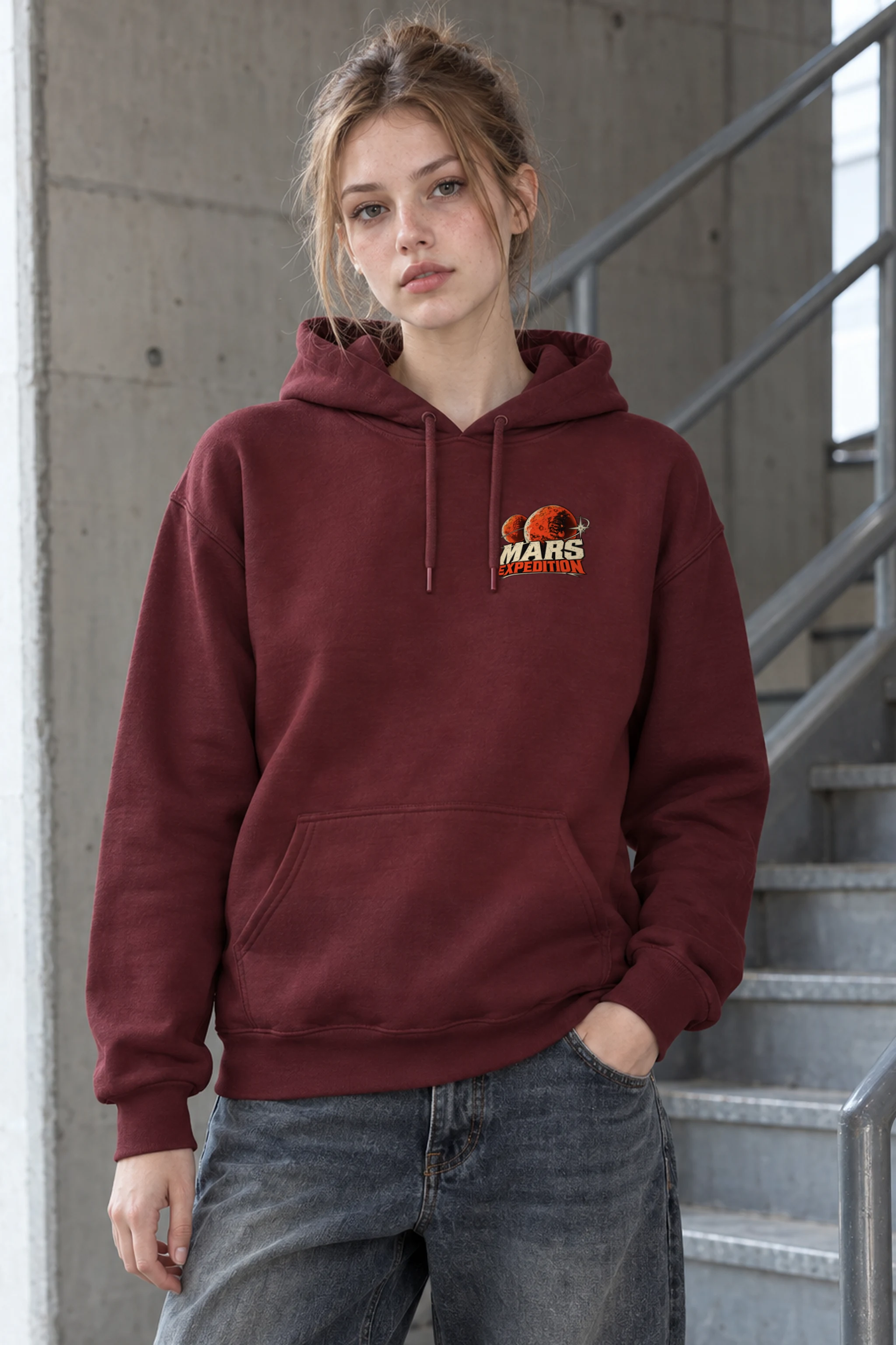 "Mars Sector 07" Heavy Blend Unisex Pullover Hoodie