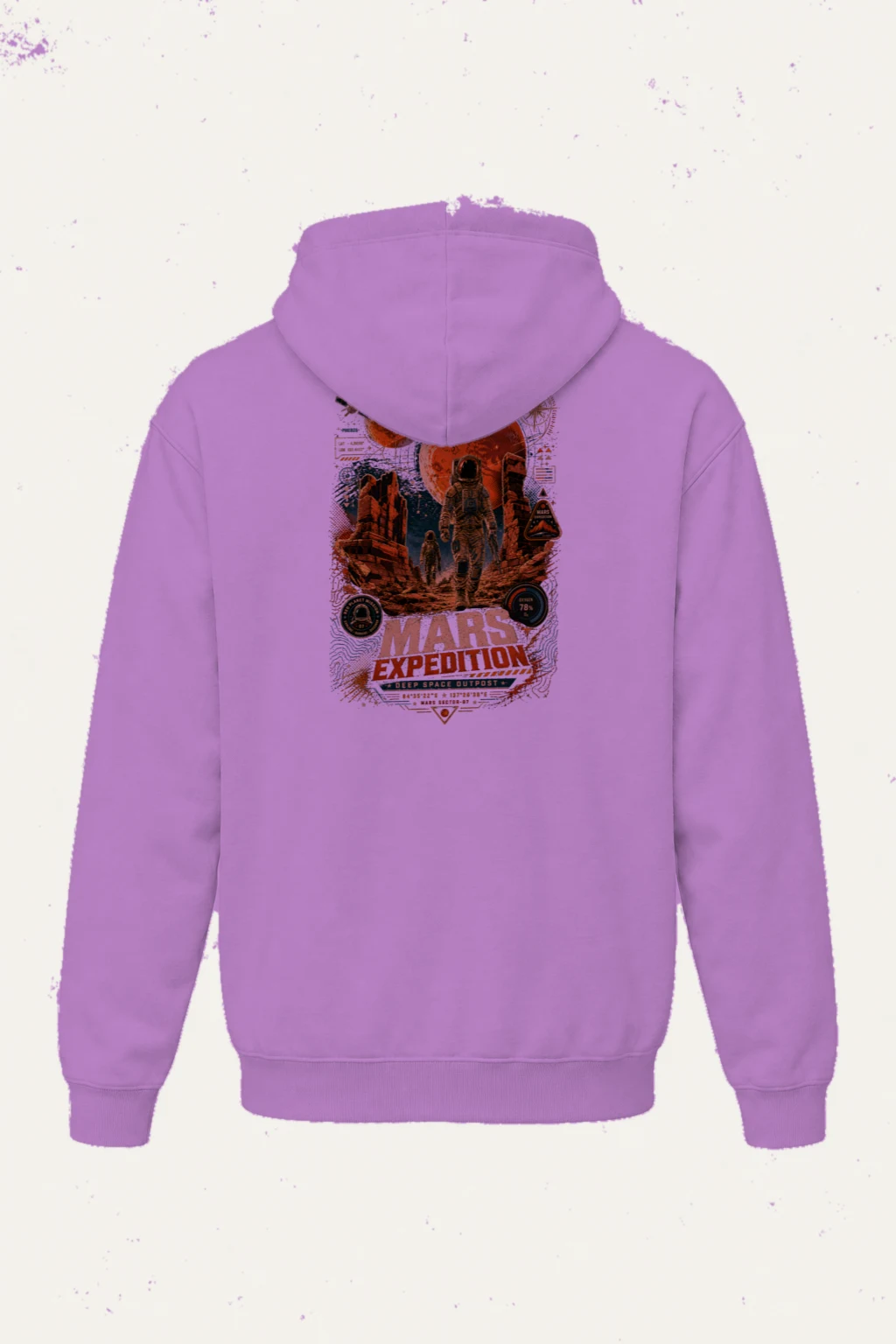 "Mars Sector 07" Heavy Blend Unisex Pullover Hoodie | Gildan 18500