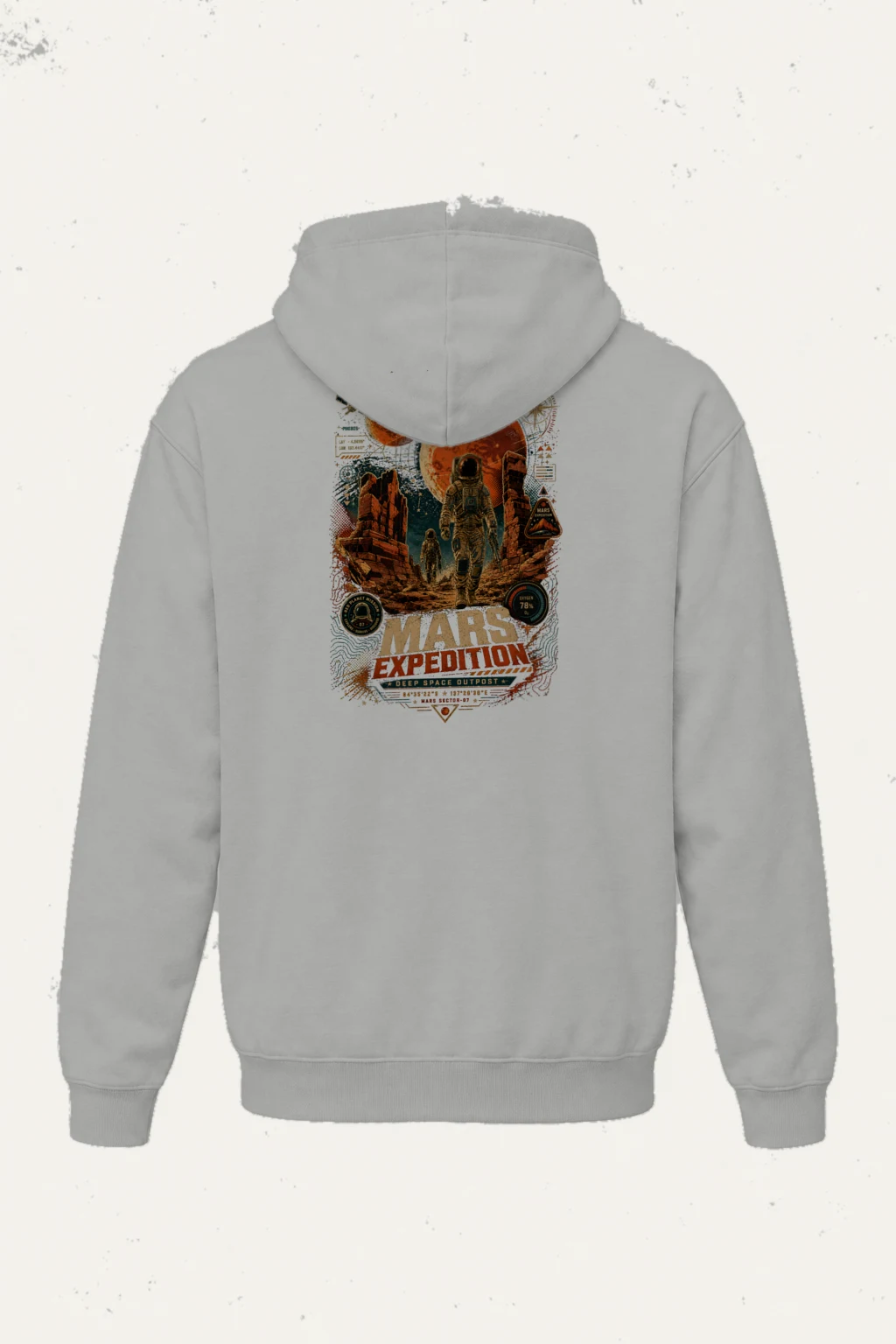 "Mars Sector 07" Heavy Blend Unisex Pullover Hoodie | Gildan 18500