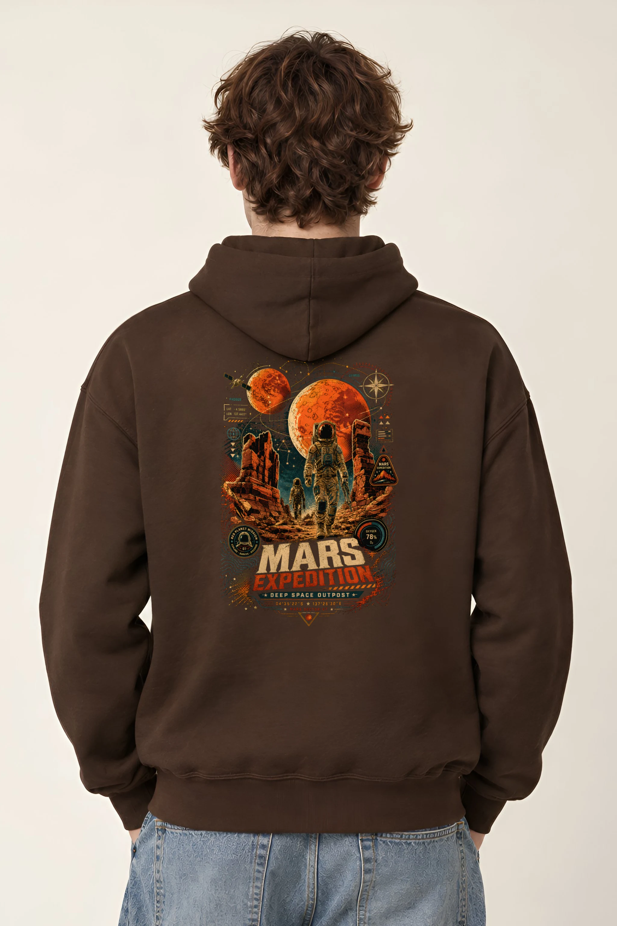 "Mars Sector 07" Heavy Blend Unisex Pullover Hoodie