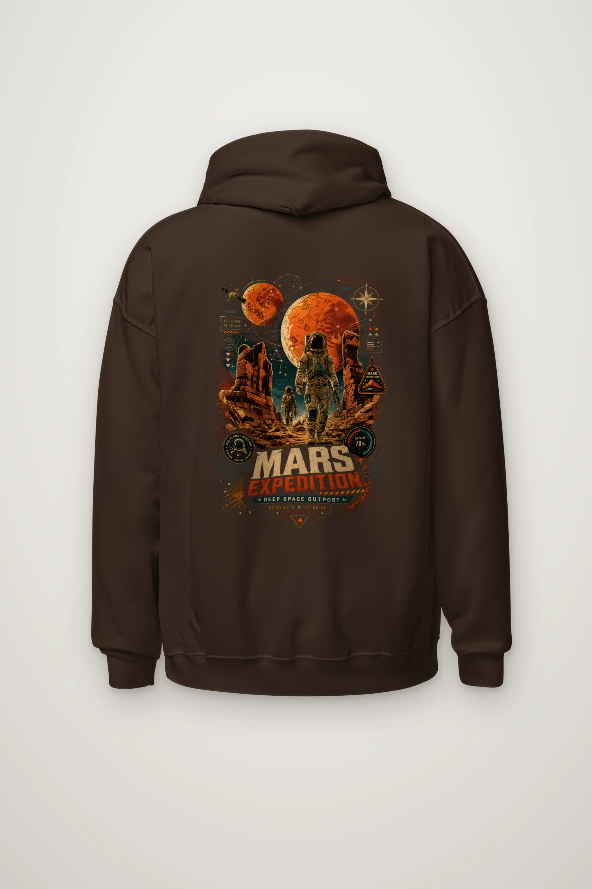 "Mars Sector 07" Heavy Blend Unisex Pullover Hoodie