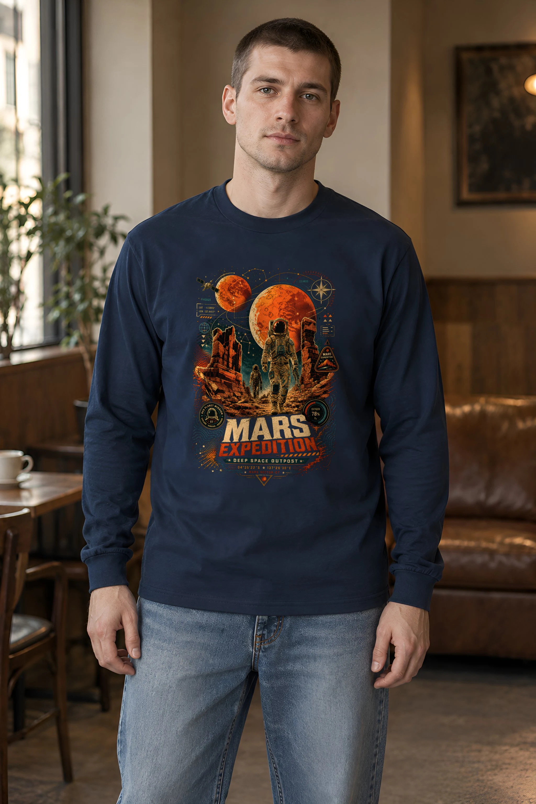 "Mars Sector 07" Unisex Longsleeve T-shirt