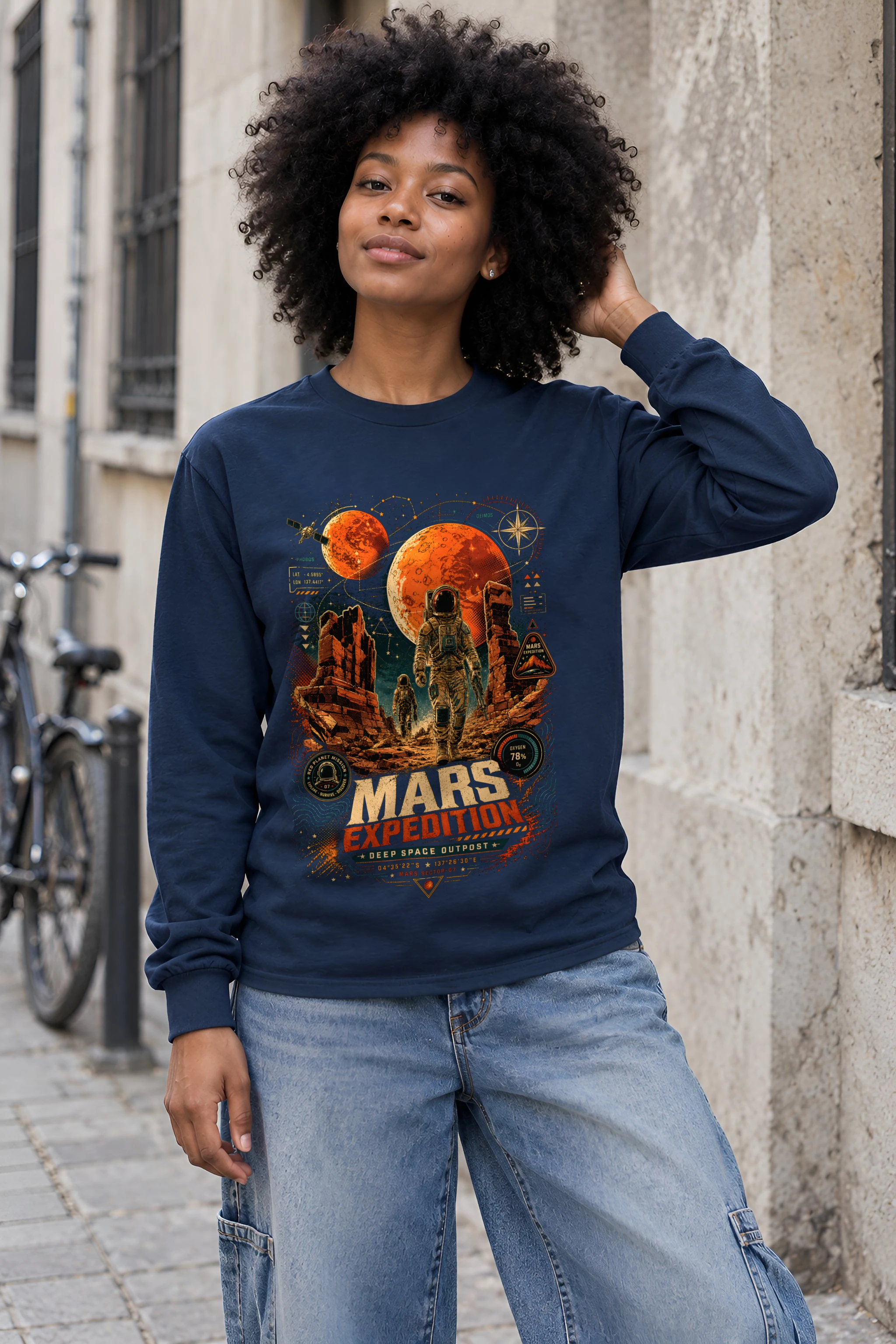 "Mars Sector 07" Unisex Longsleeve T-shirt