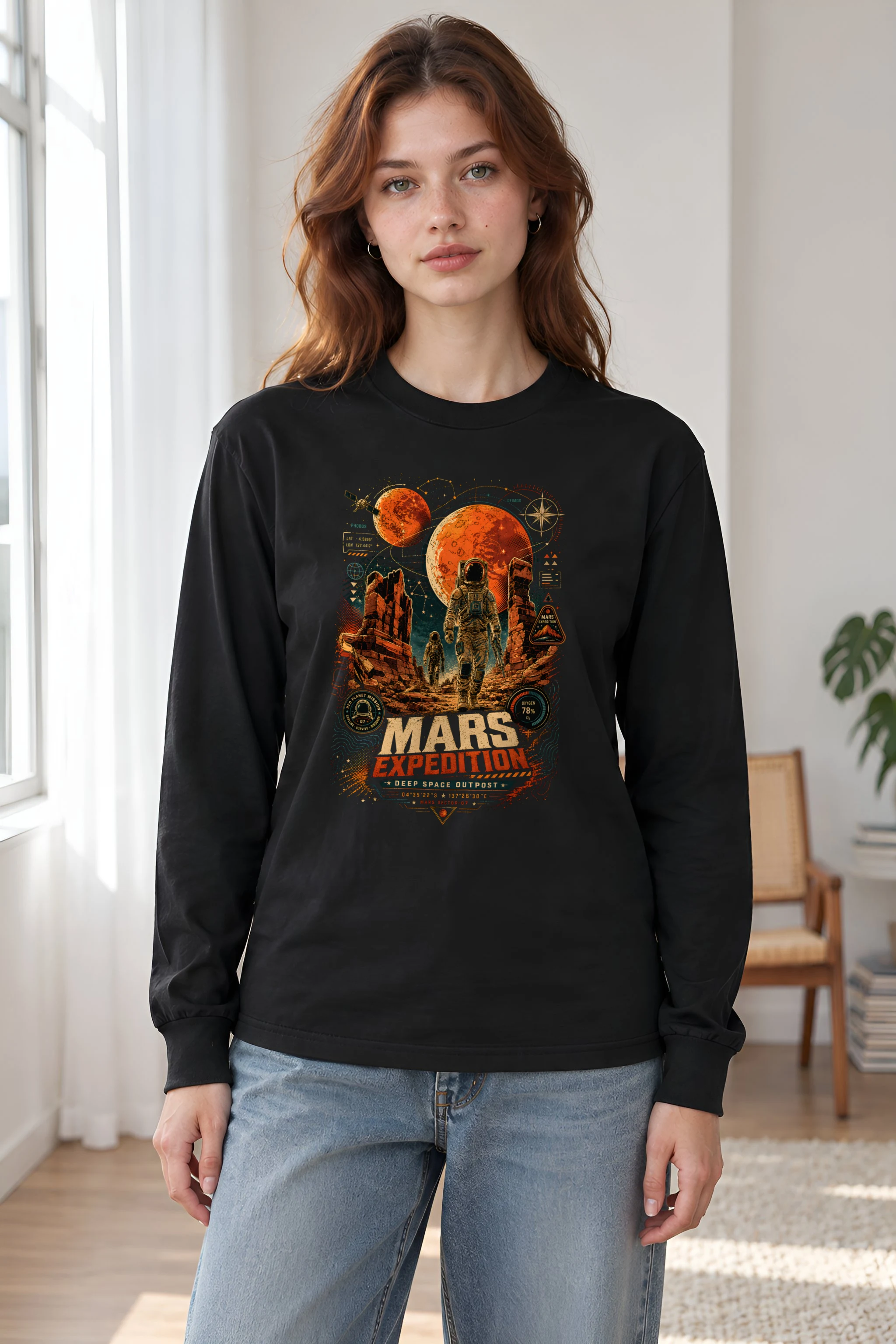 "Mars Sector 07" Unisex Longsleeve T-shirt