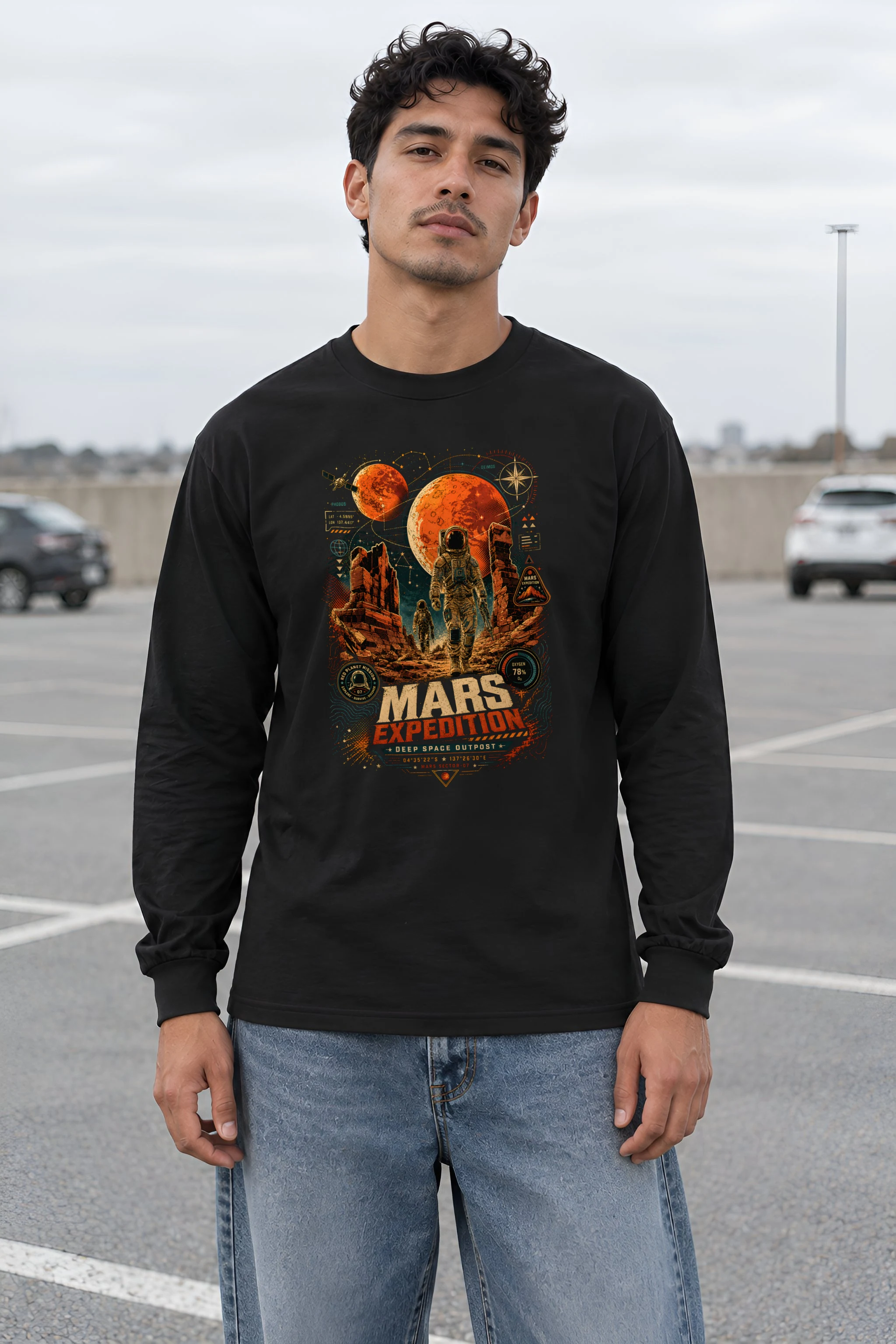 "Mars Sector 07" Unisex Longsleeve T-shirt
