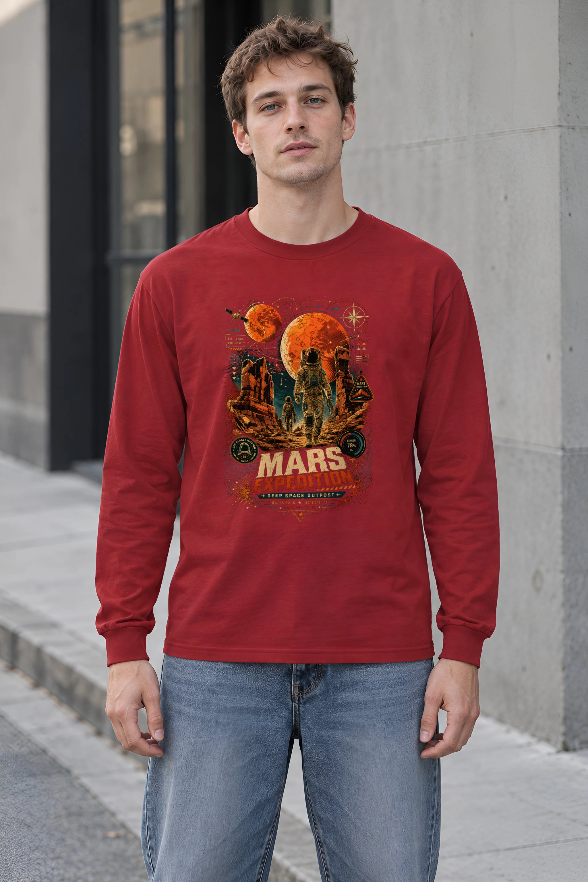 "Mars Sector 07" Unisex Longsleeve T-shirt