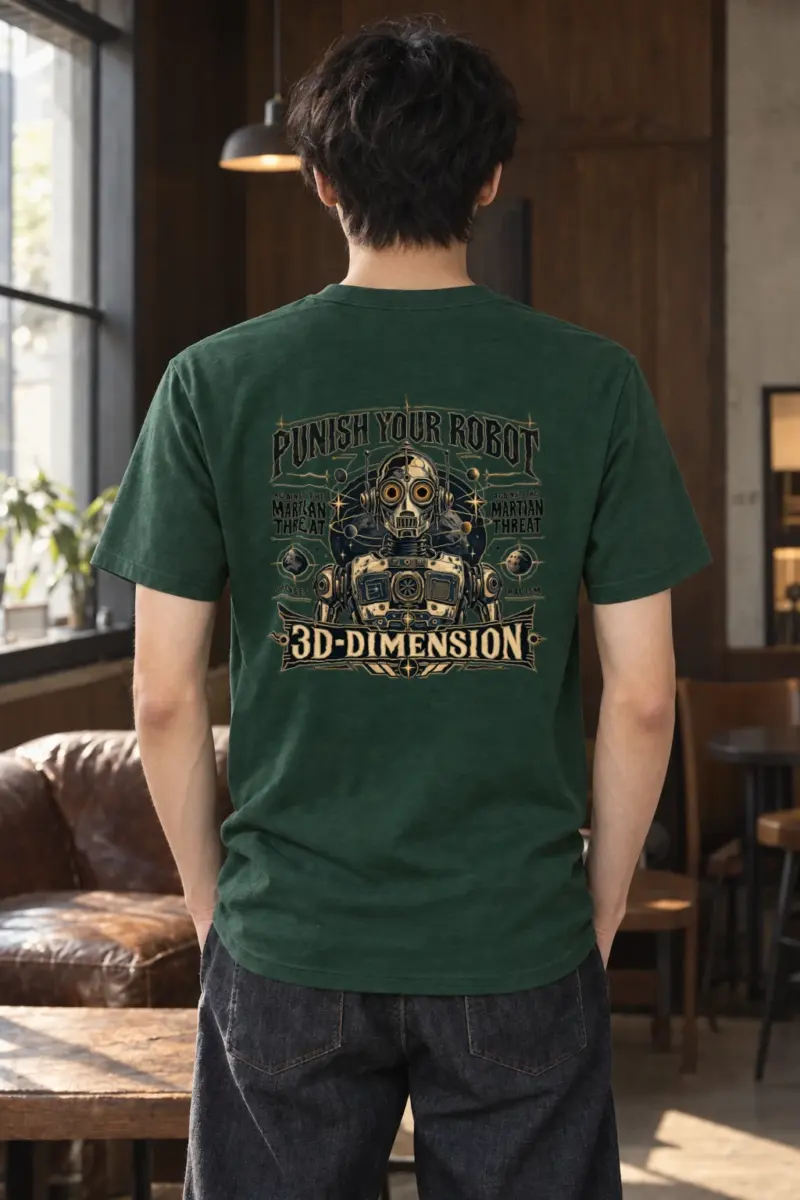 "Martian Threat" Heavyweight Unisex Crewneck T-shirt