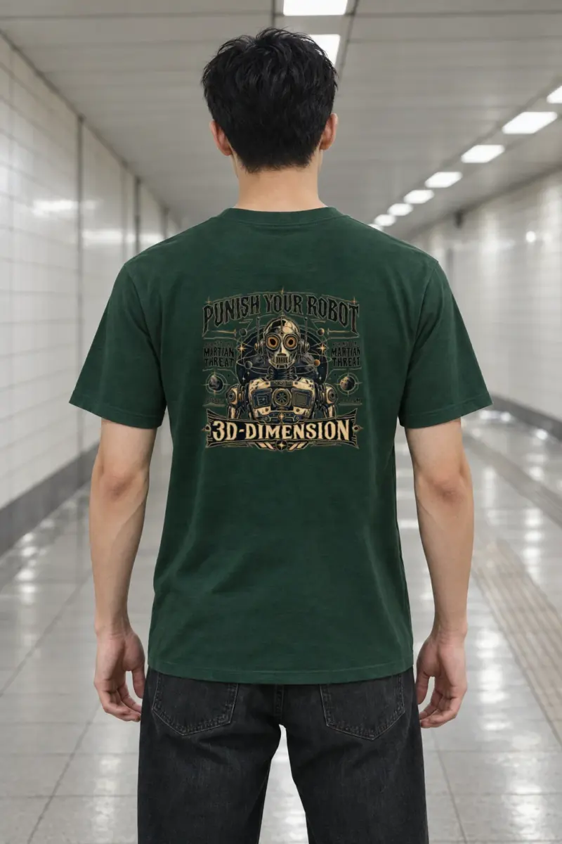 "Martian Threat" Heavyweight Unisex Crewneck T-shirt