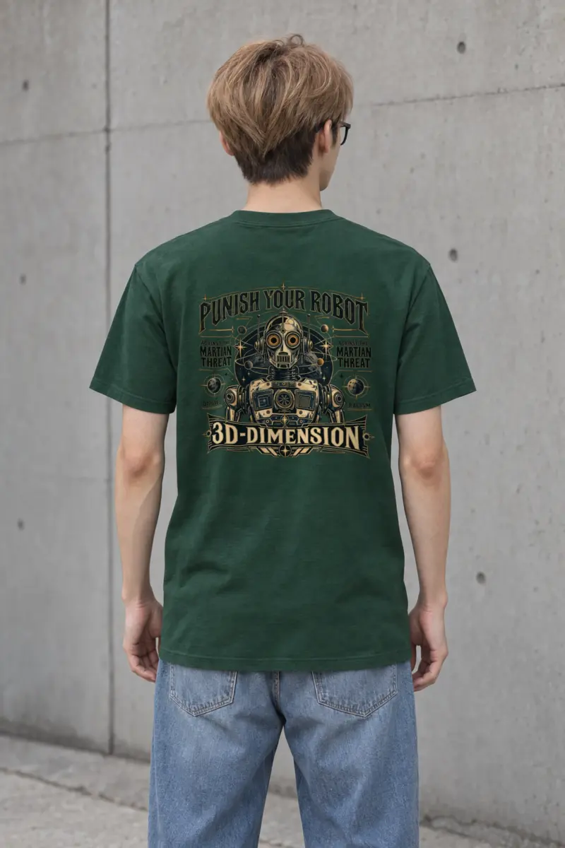 "Martian Threat" Heavyweight Unisex Crewneck T-shirt