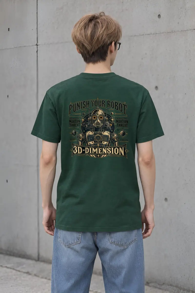 "Martian Threat" Heavyweight Unisex Crewneck T-shirt