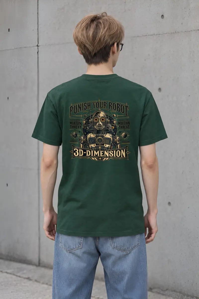 "Martian Threat" Heavyweight Unisex Crewneck T-shirt