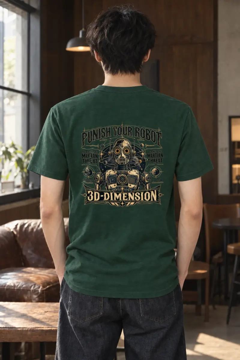 "Martian Threat" Heavyweight Unisex Crewneck T-shirt