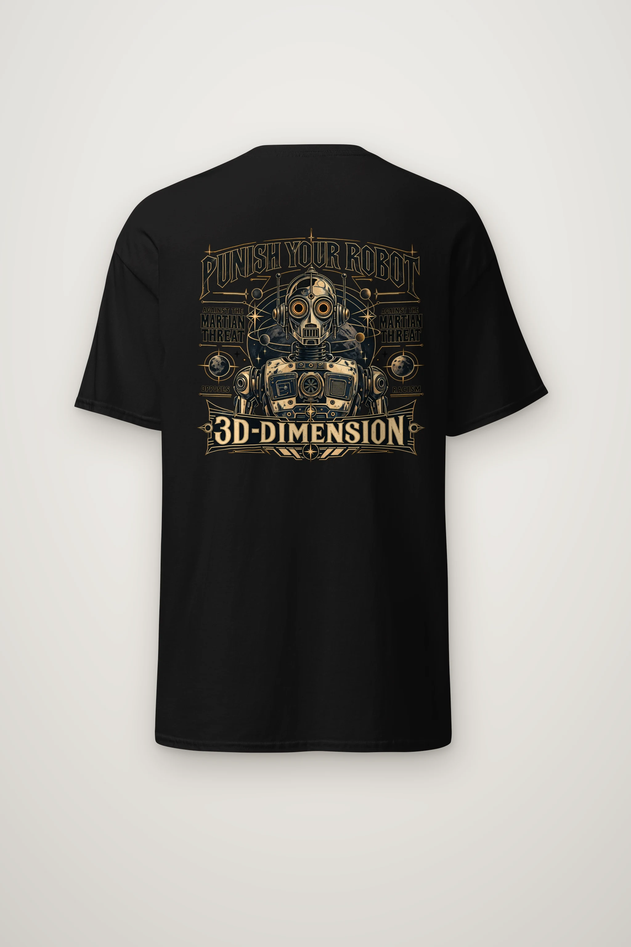"Martian Threat" Heavyweight Unisex Crewneck T-shirt