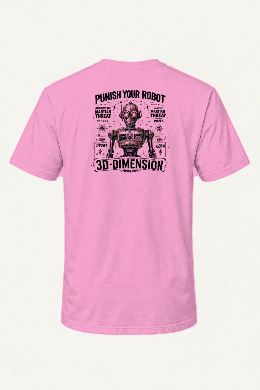 "Martian Threat Robot" Heavyweight Unisex Crewneck T-shirt | Gildan 5000