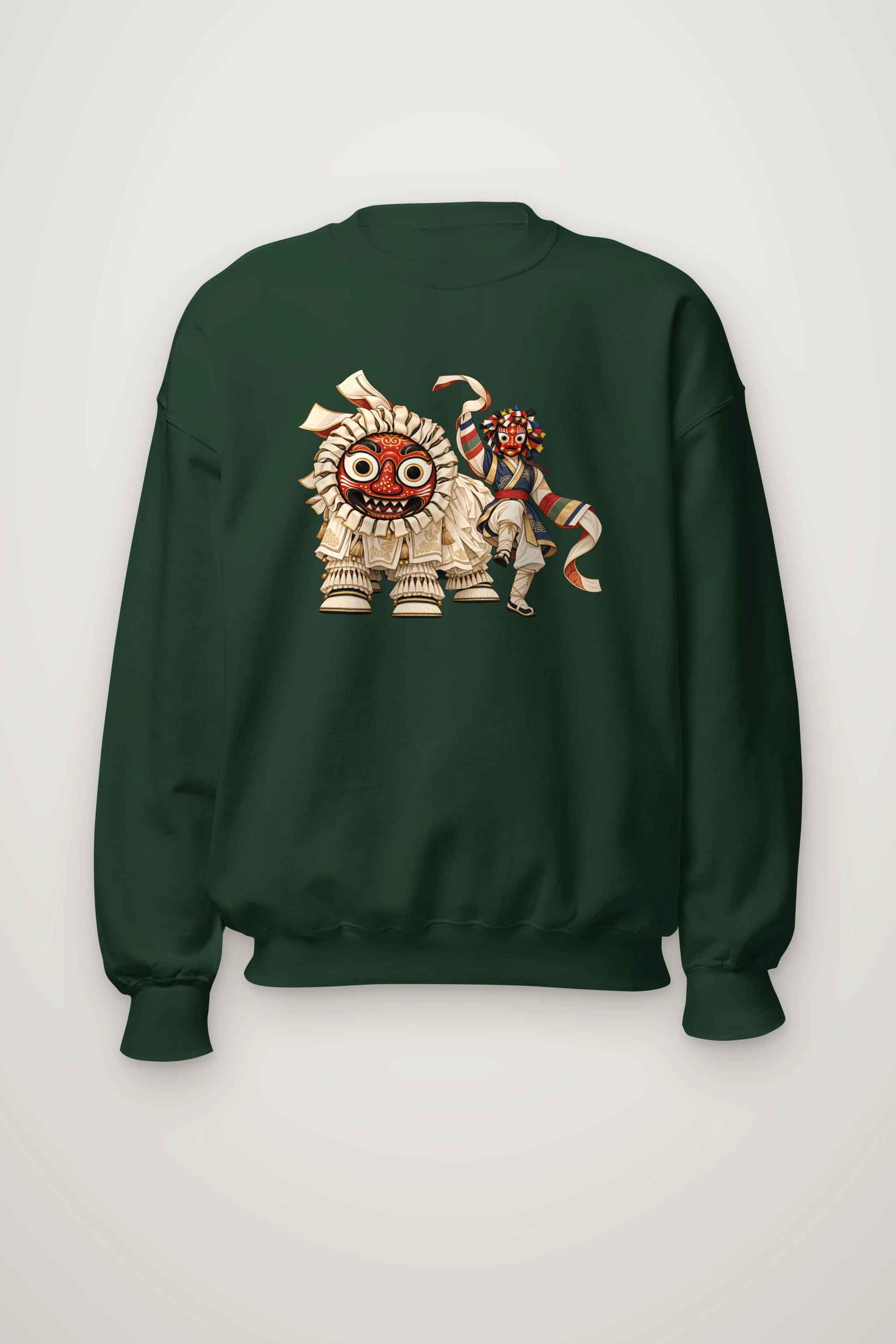 "Masked Folk Dancers" Heavy Blend Unisex Crewneck Sweatshirt