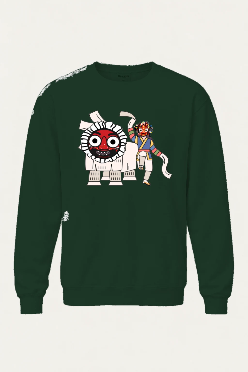 "Masked Lion Dance" Heavy Blend Unisex Crewneck Sweatshirt | Gildan 18000