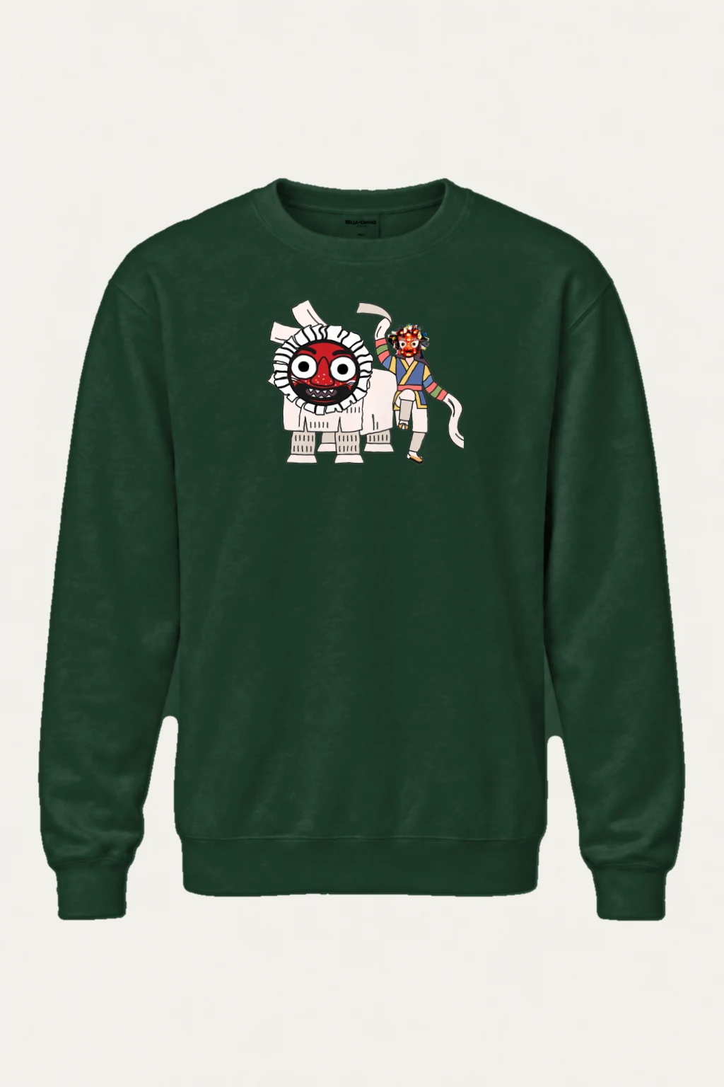 "Masked Lion Dance" Heavy Blend Unisex Crewneck Sweatshirt | Gildan 18000