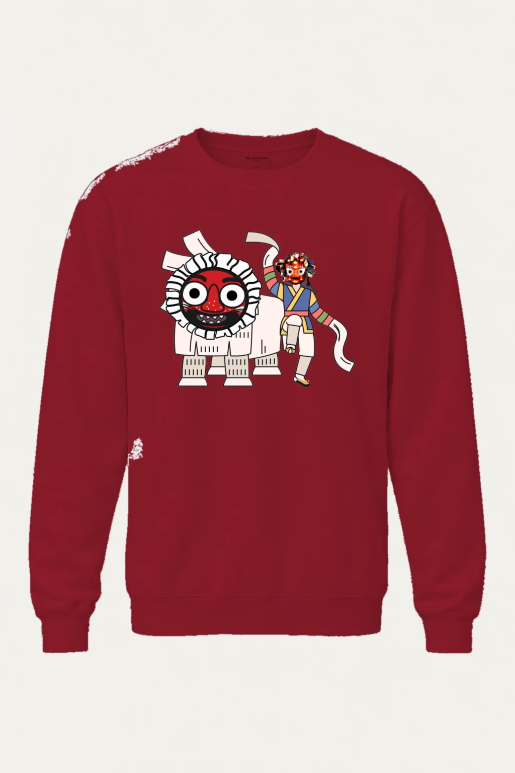"Masked Lion Dance" Heavy Blend Unisex Crewneck Sweatshirt | Gildan 18000