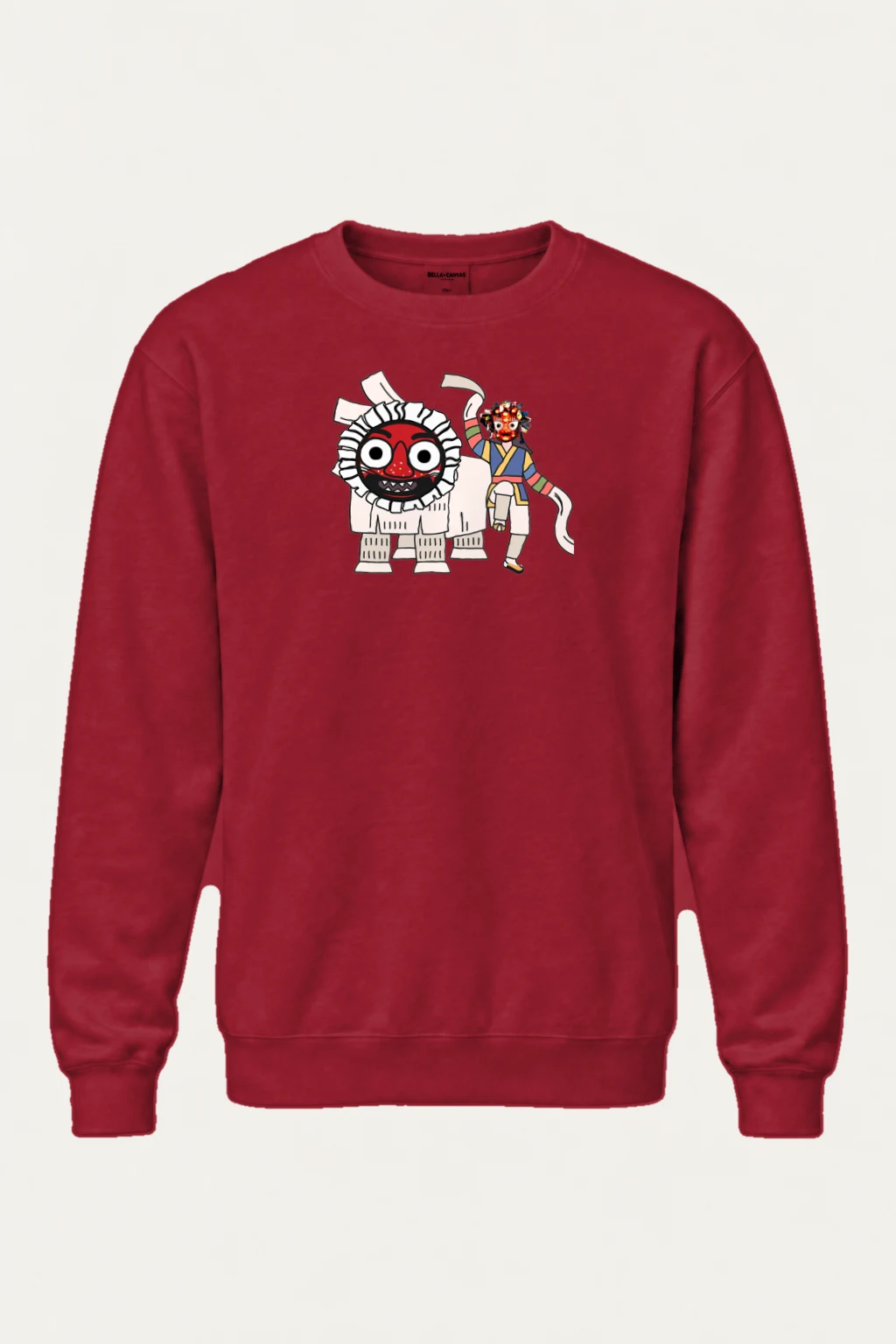 "Masked Lion Dance" Heavy Blend Unisex Crewneck Sweatshirt | Gildan 18000