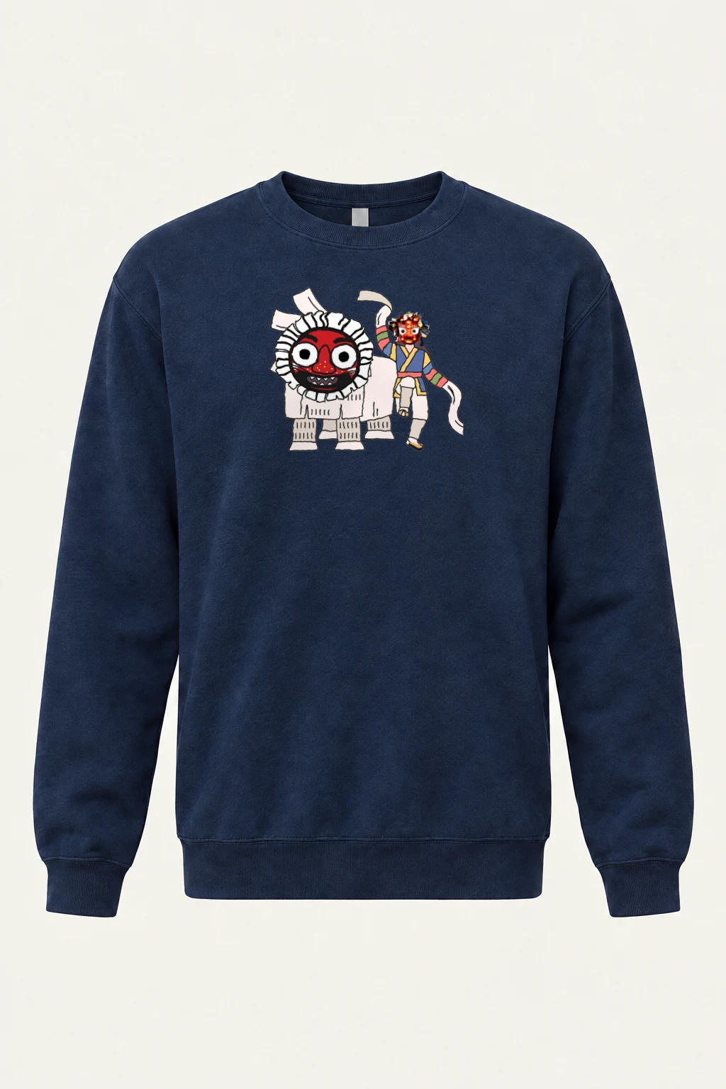 "Masked Lion Dance" Heavy Blend Unisex Crewneck Sweatshirt | Gildan 18000